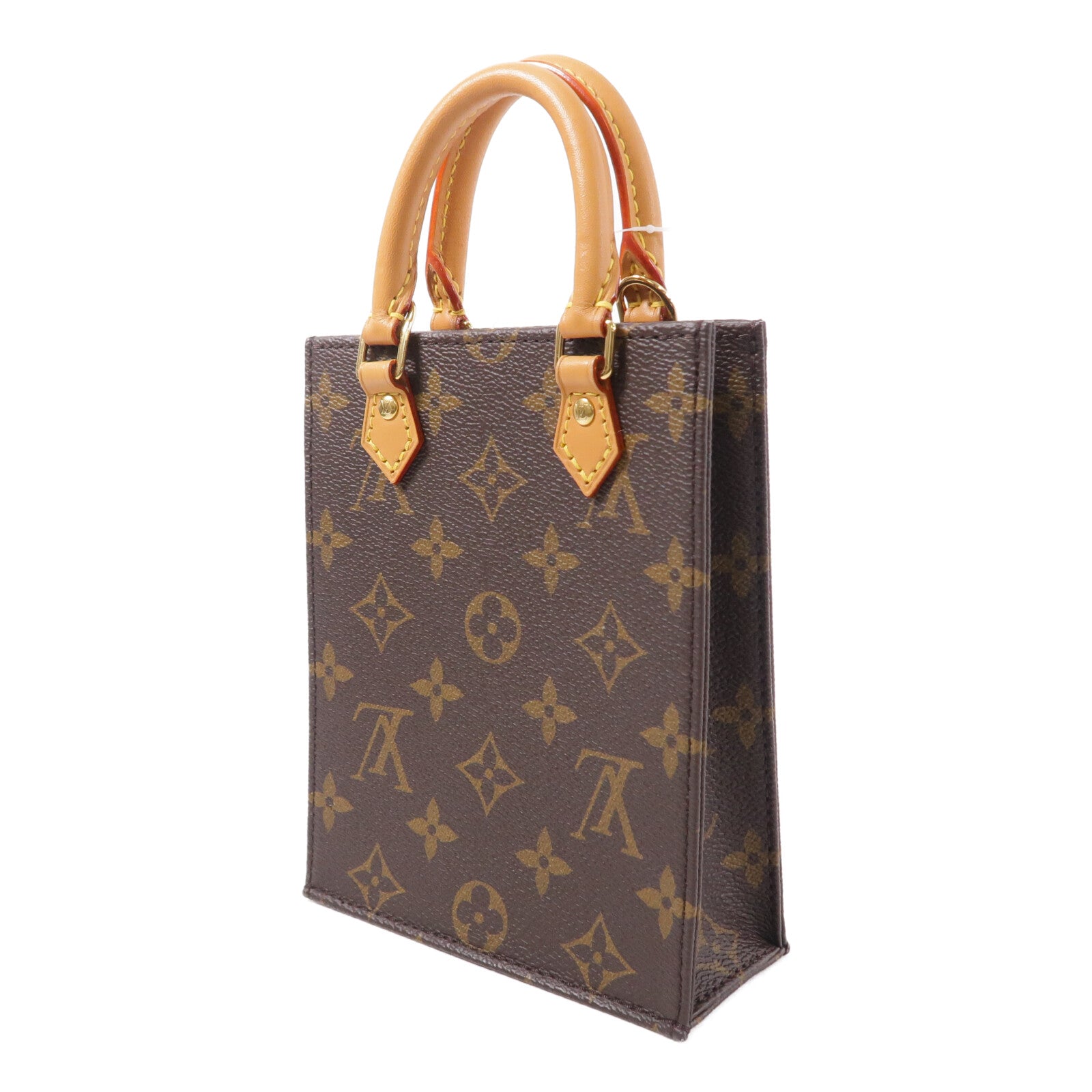 LOUIS VUITTON Monogram Petit Sac Plat手挽肩背兩用袋