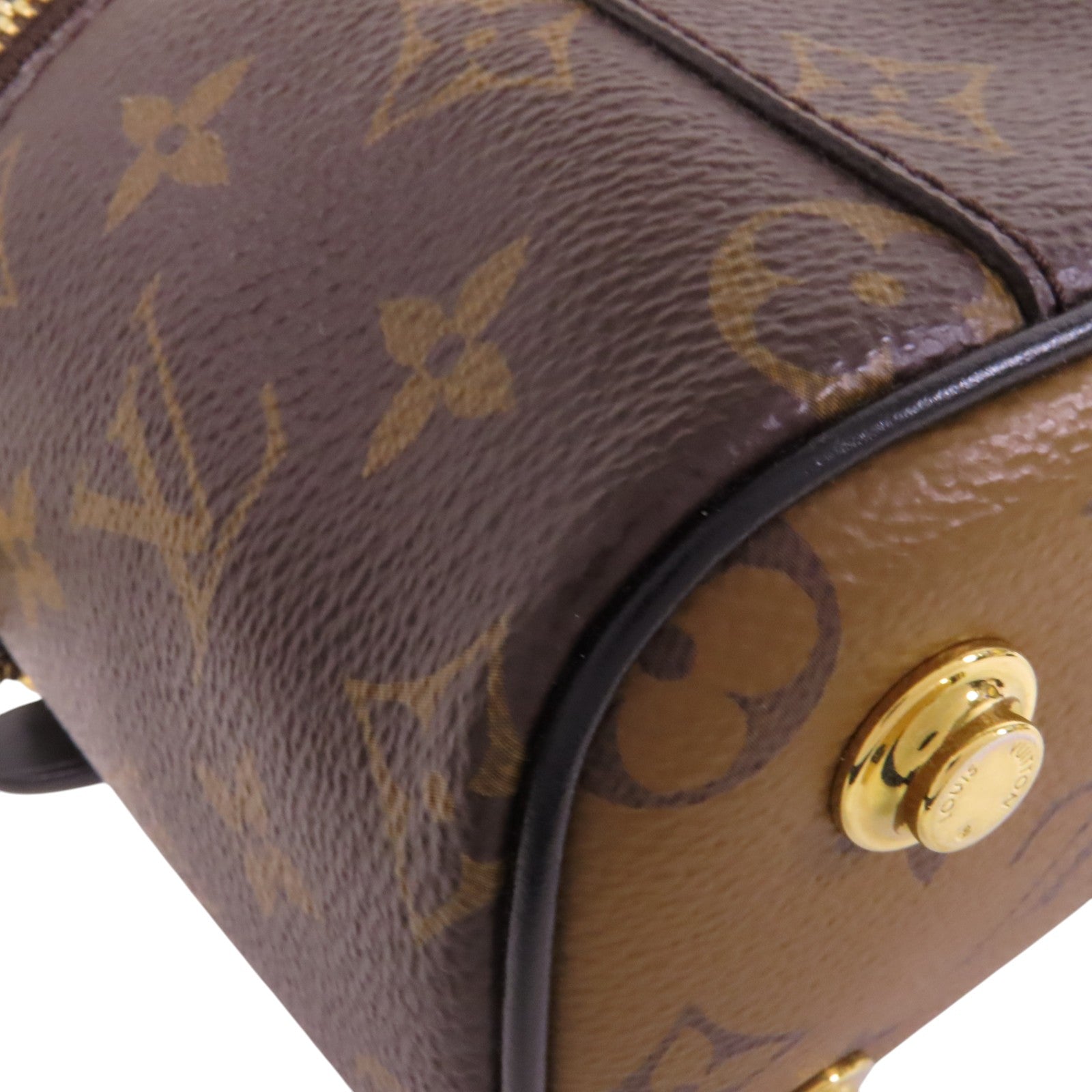 LOUIS VUITTON Monogram Reverse Vanity PM金扣手挽肩背兩用袋