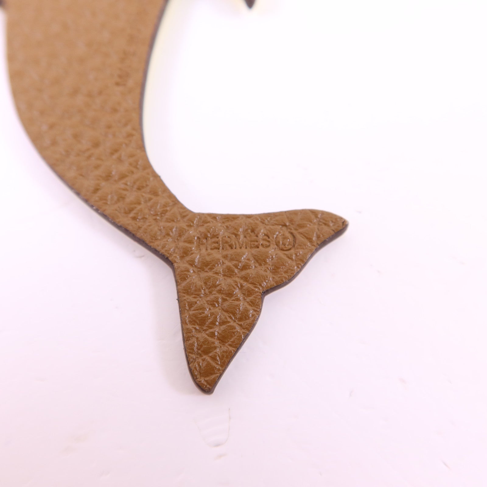 HERMES Clemence皮革/Epsom皮革Dolphin Charm掛飾