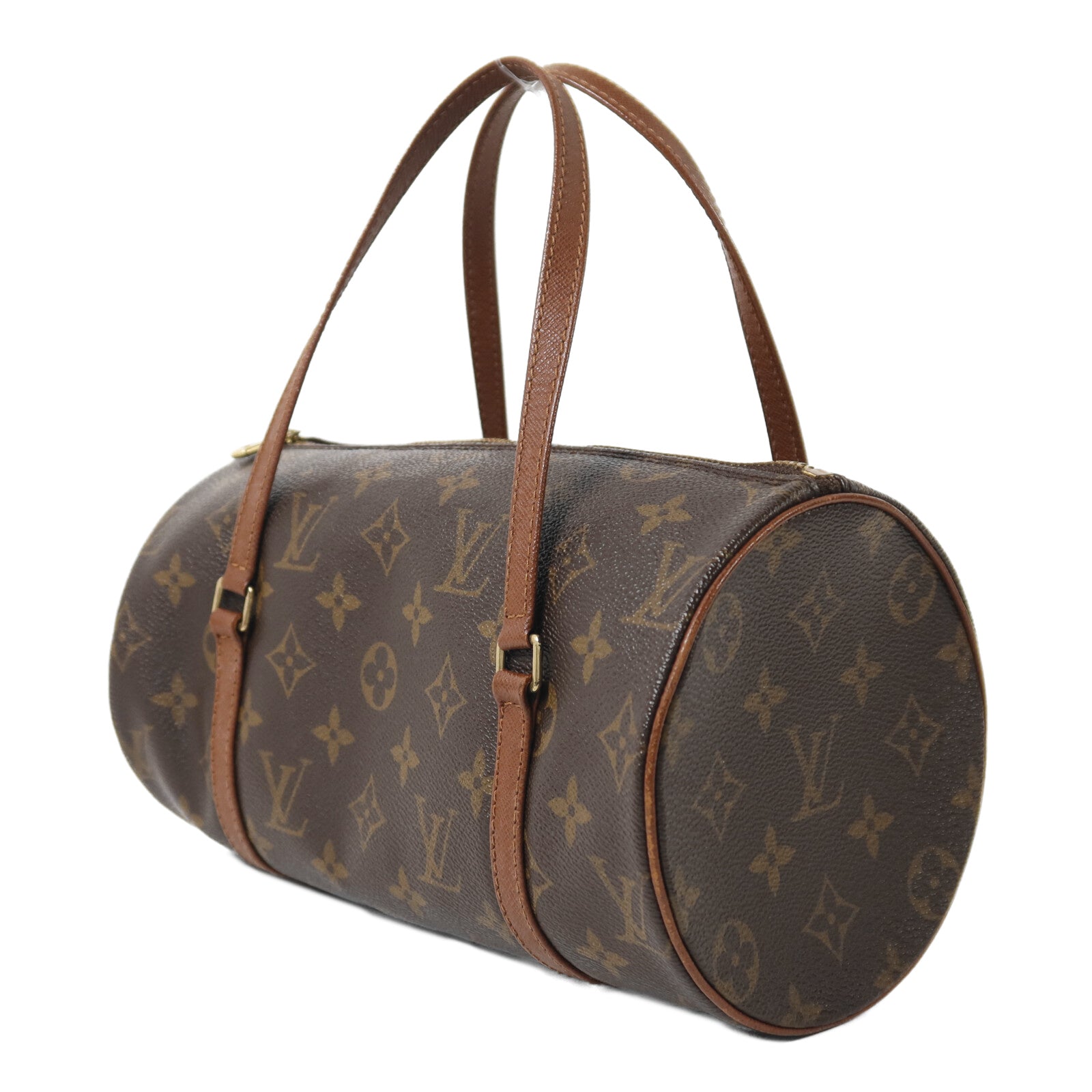 LOUIS VUITTON Monogram Papillon PM金扣手挽袋
