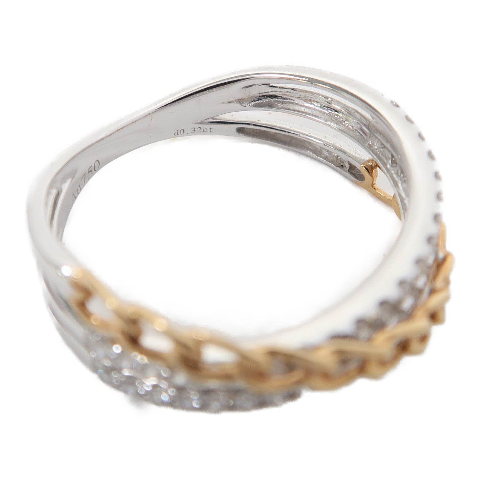 JEWELRY 18K白金Ring 0.32ct鑽石戒指US#6.75