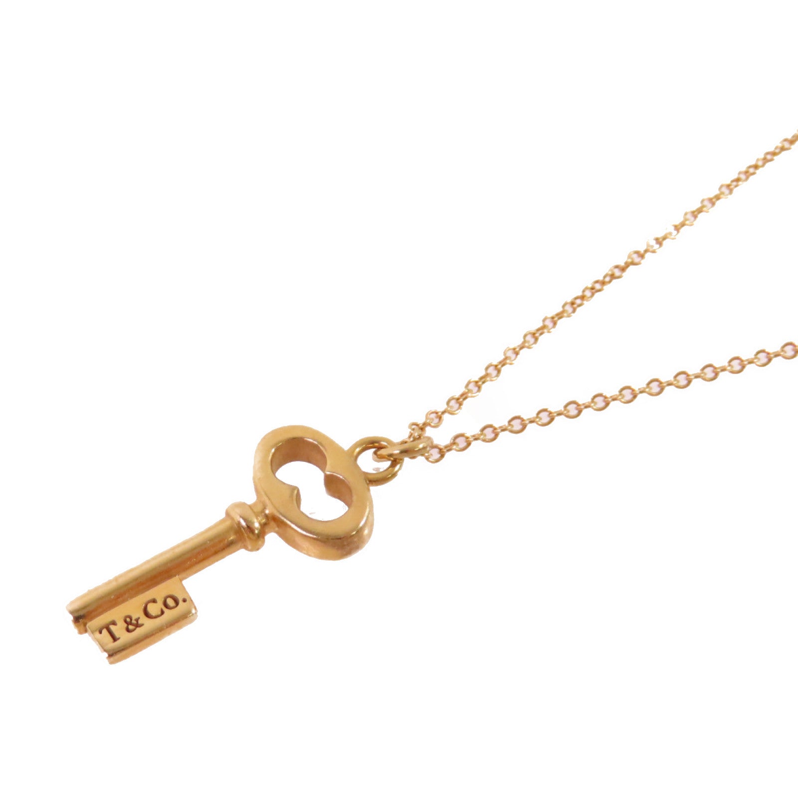 TIFFANY＆CO 【激減優惠】K18玫瑰金Key Necklace項鏈