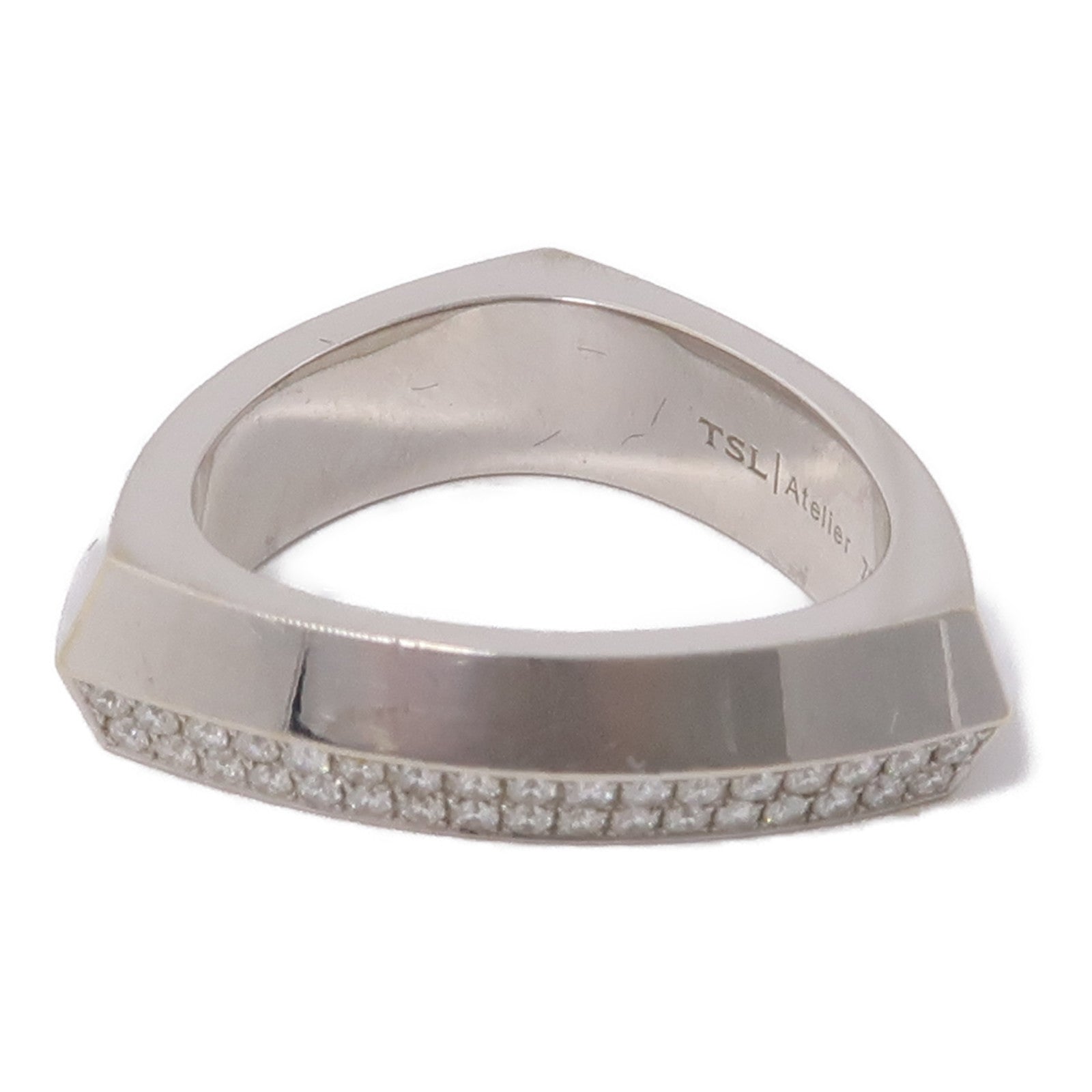 JEWELRY 198K白金Diamond Ring鑽石戒指US#7.25