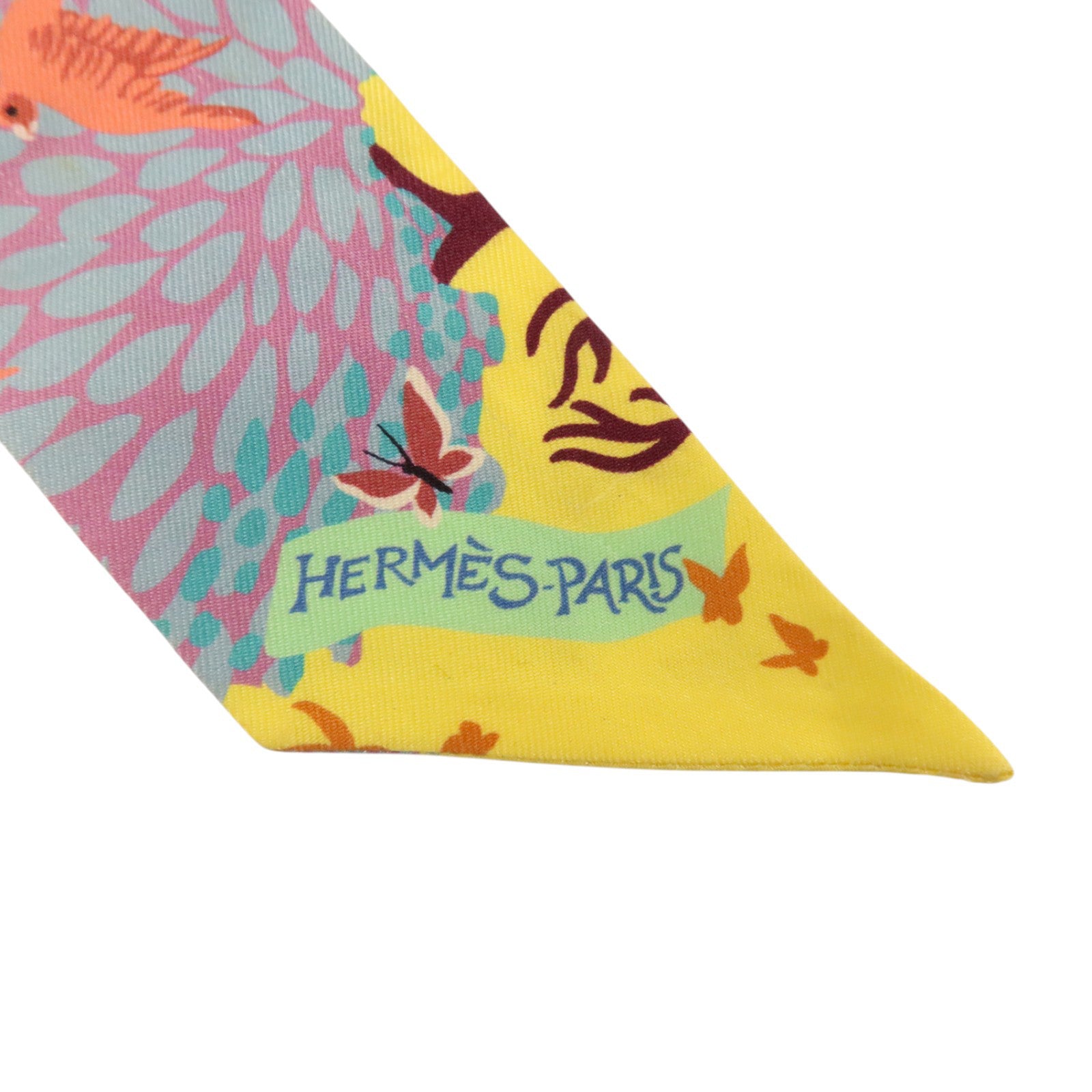HERMES 絲質Twilly絲巾