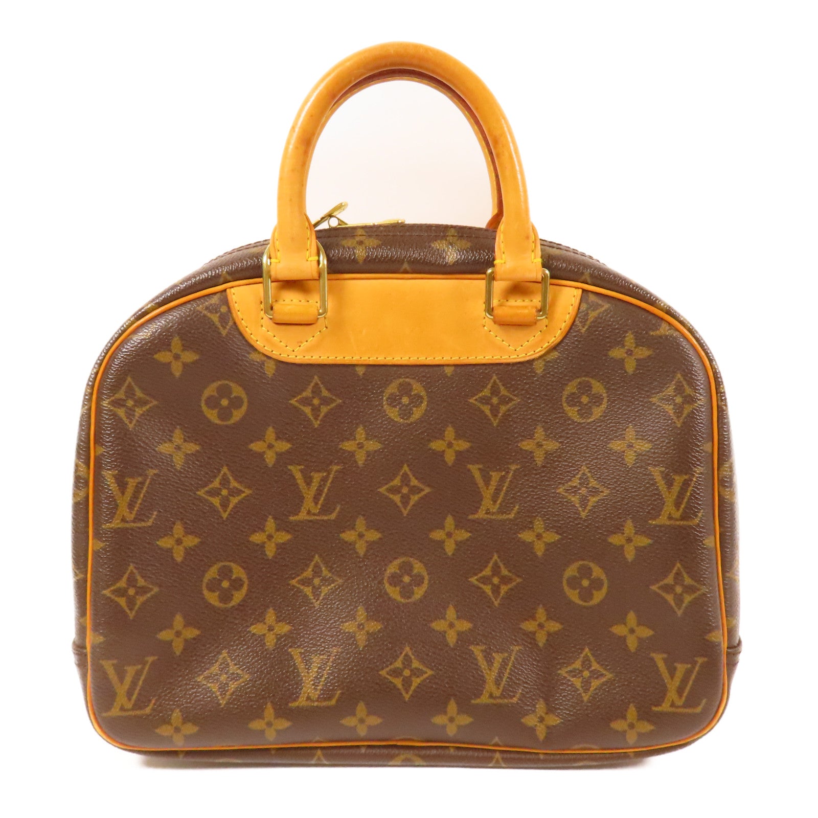LOUIS VUITTON LV GHW Trouville Hand Bag M42228 Monogram Brown