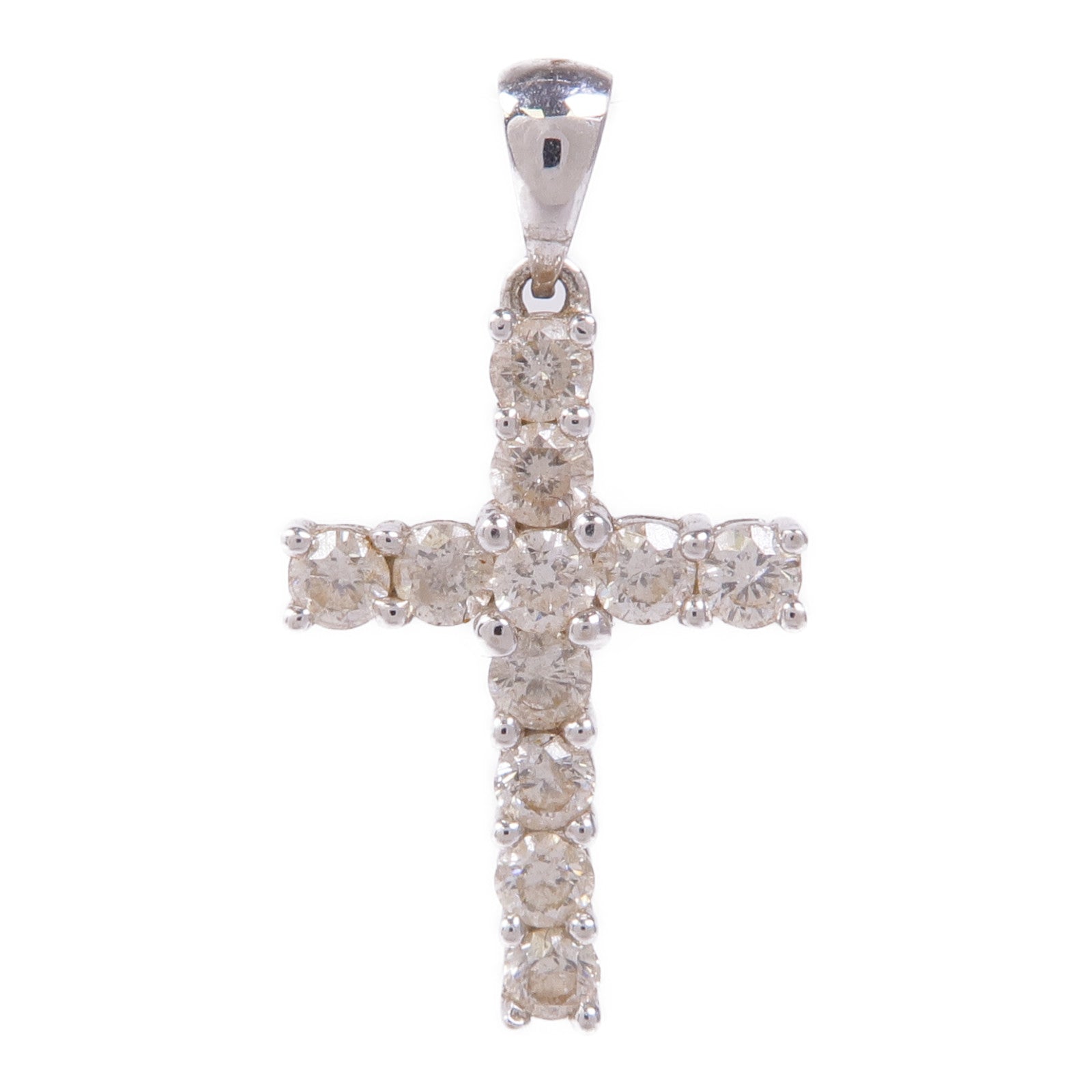 JEWELRY Diamond Pendant Top 18K White Gold