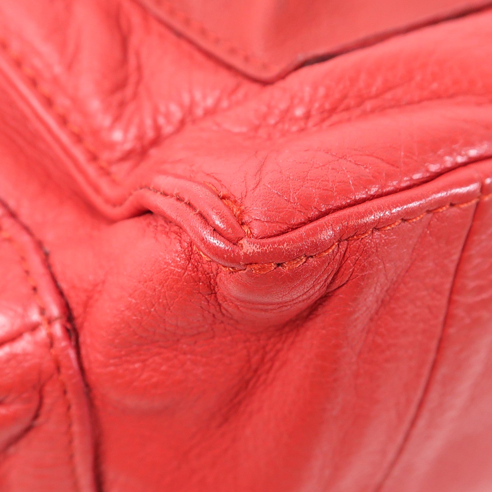 Chloe 牛皮皮革2 Way Shoulder金扣手挽肩背兩用袋