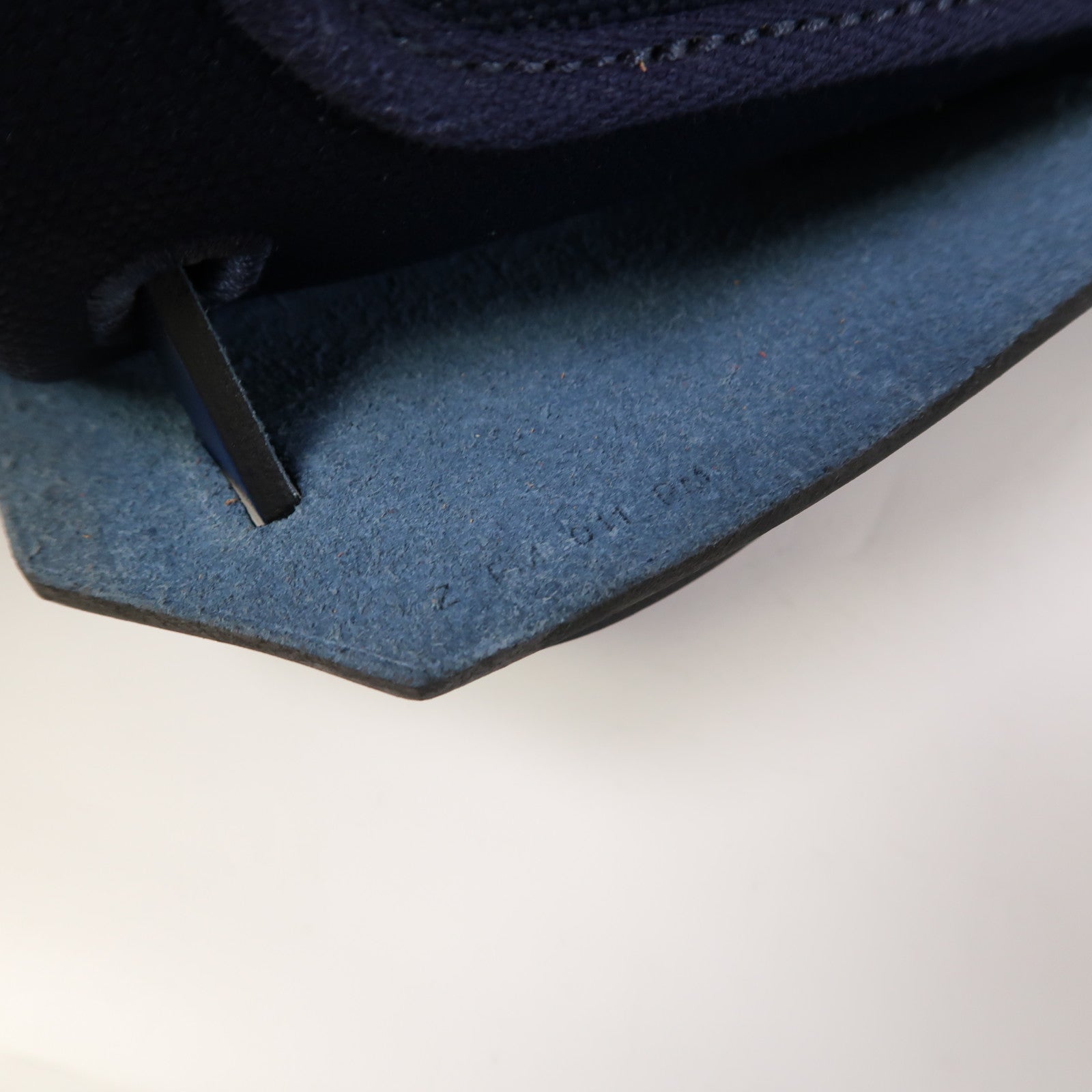 HERMES 帆布/皮革Herbag PM銀扣手挽肩背兩用袋寶石藍色