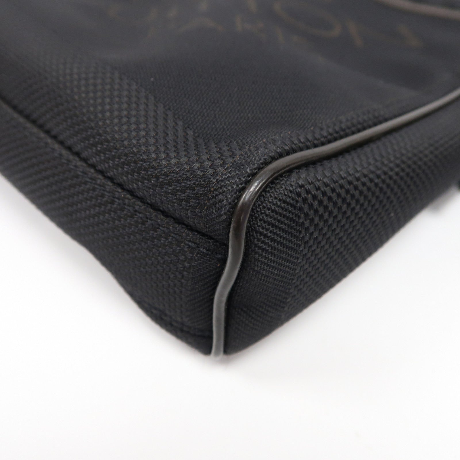 LOUIS VUITTON 帆布Citadin MM銀扣肩背袋黑色