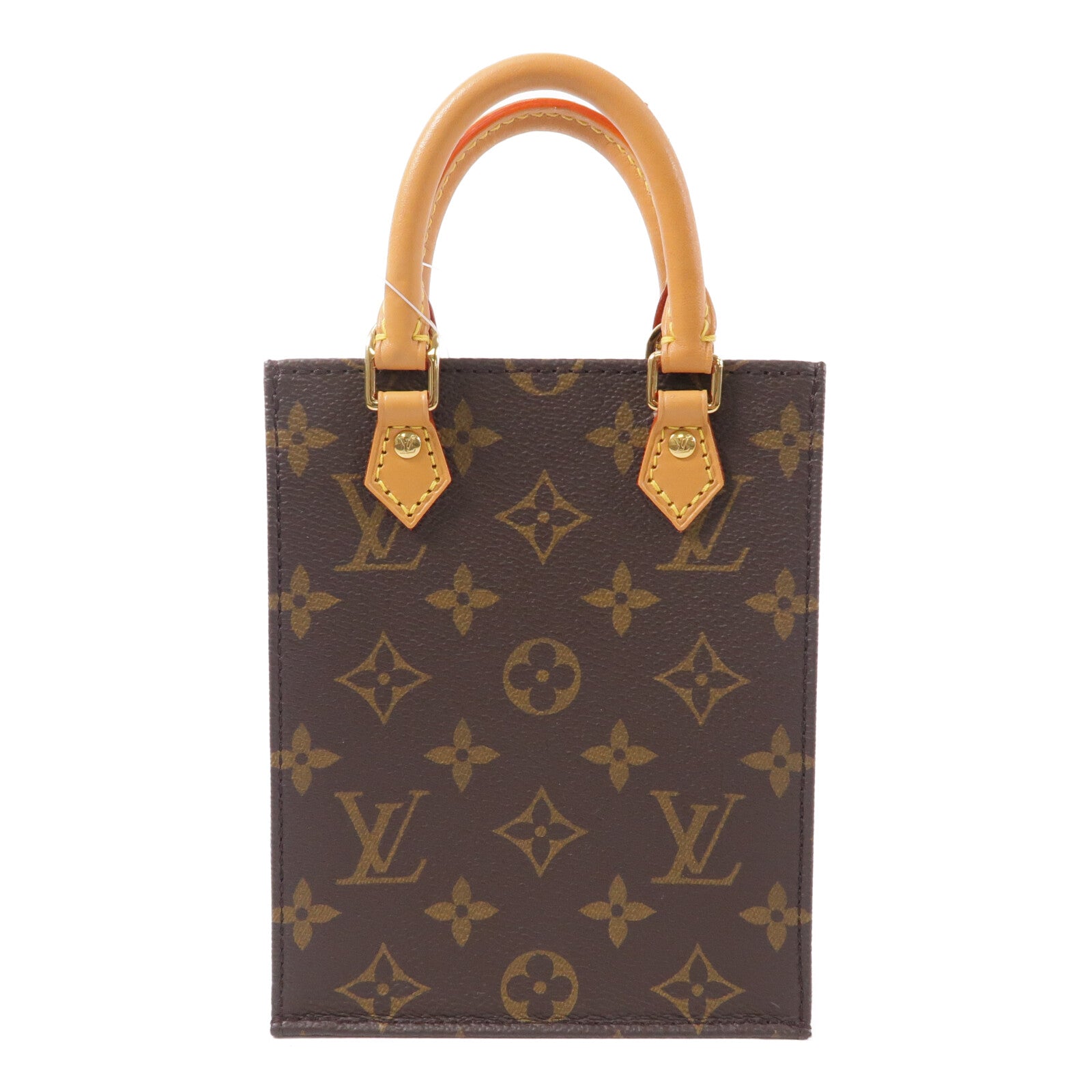 LOUIS VUITTON Monogram Petit Sac Plat手挽肩背兩用袋