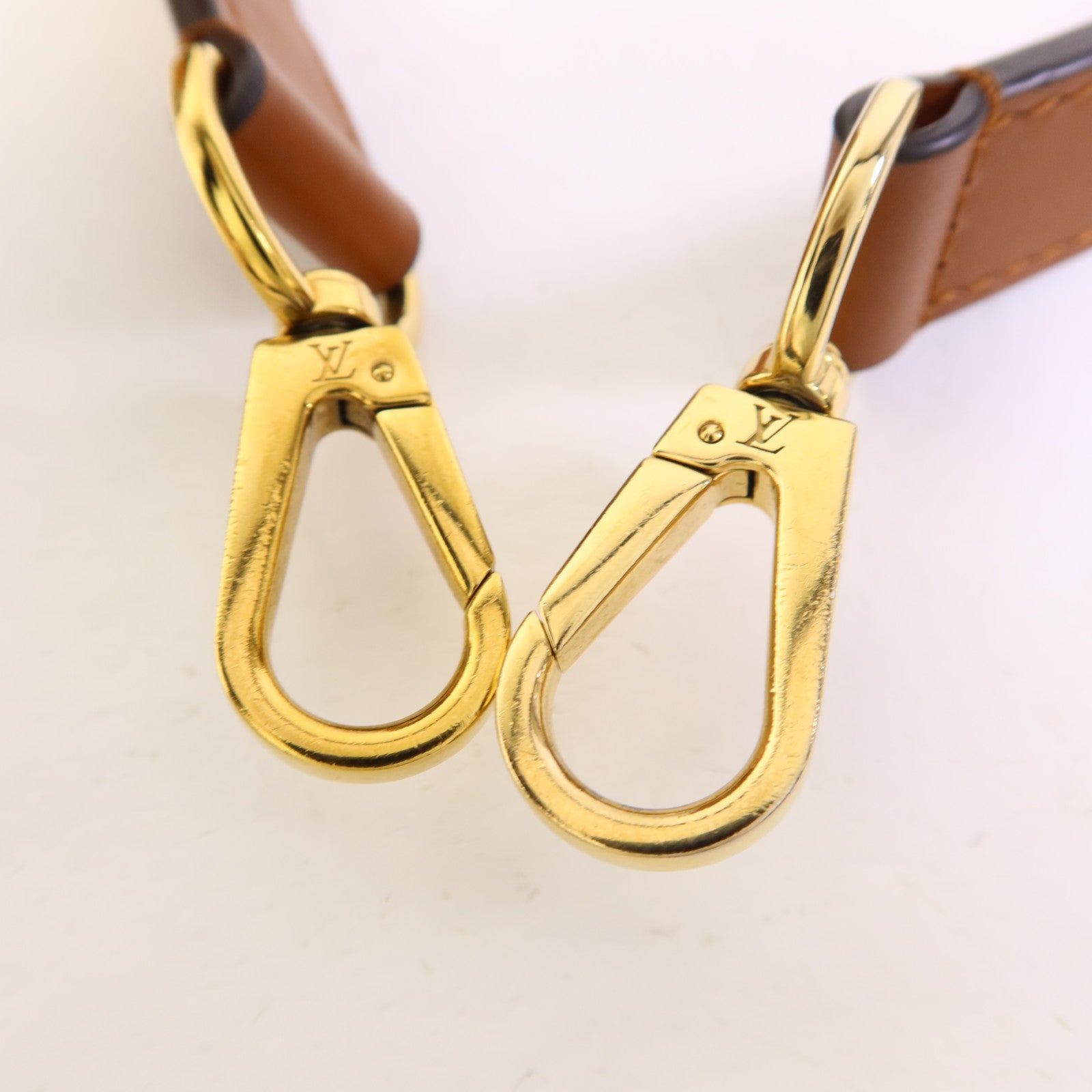 LOUIS VUITTON Monogram/Monogram Reverse Dauphine MM金扣手挽肩背兩用袋棕色
