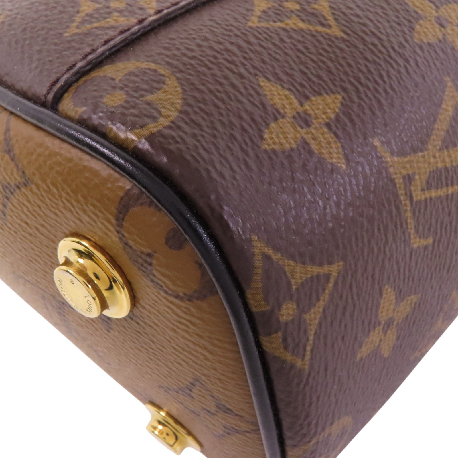 LOUIS VUITTON Monogram Reverse Vanity PM金扣手挽肩背兩用袋