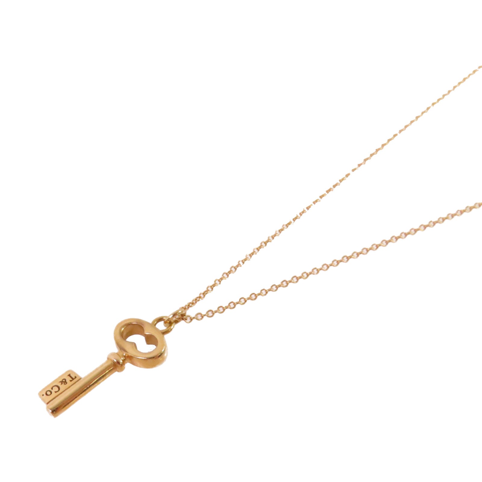 TIFFANY＆CO 【激減優惠】K18玫瑰金Key Necklace項鏈