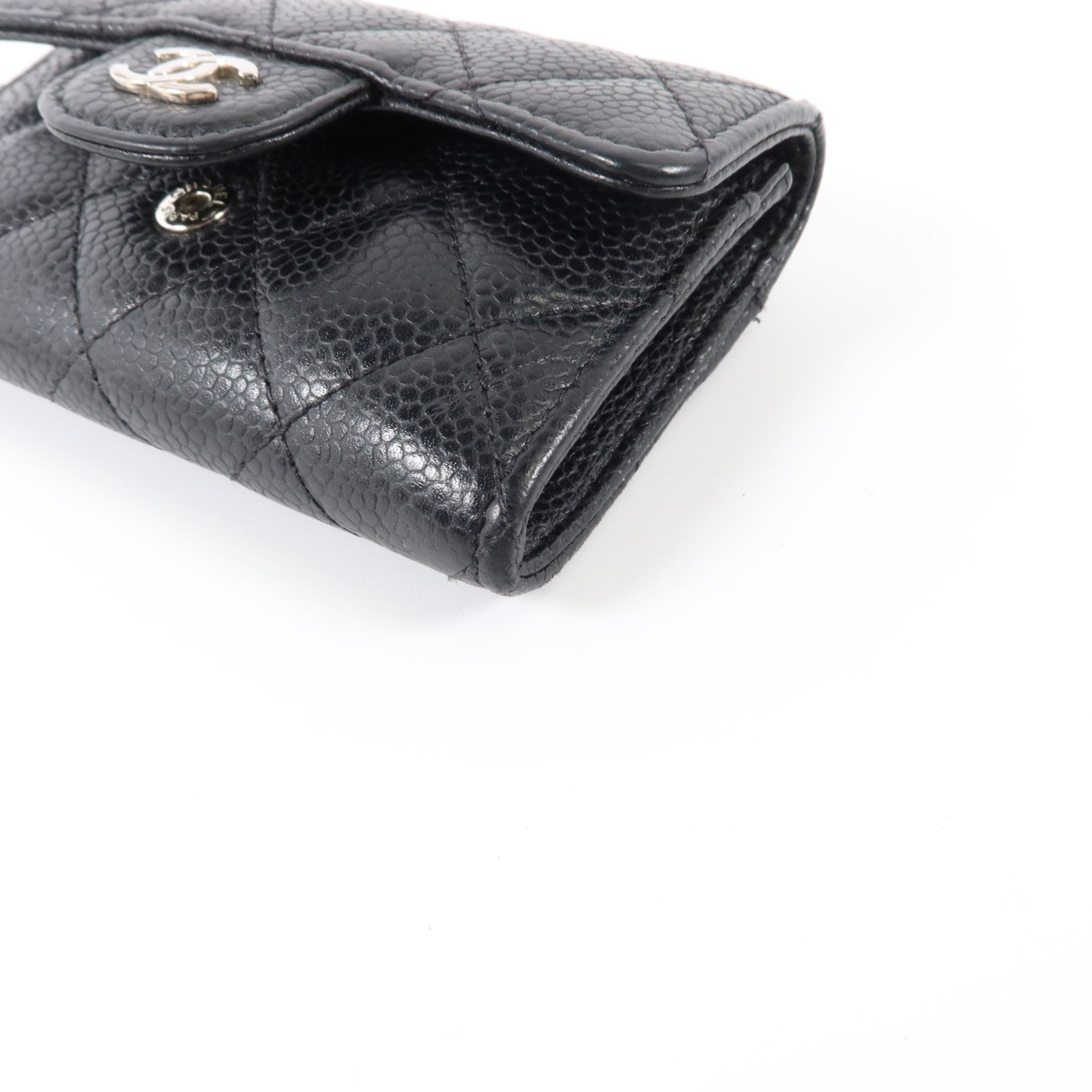 CHANEL 牛皮皮革Classic Flap Card Holder銀扣卡片套