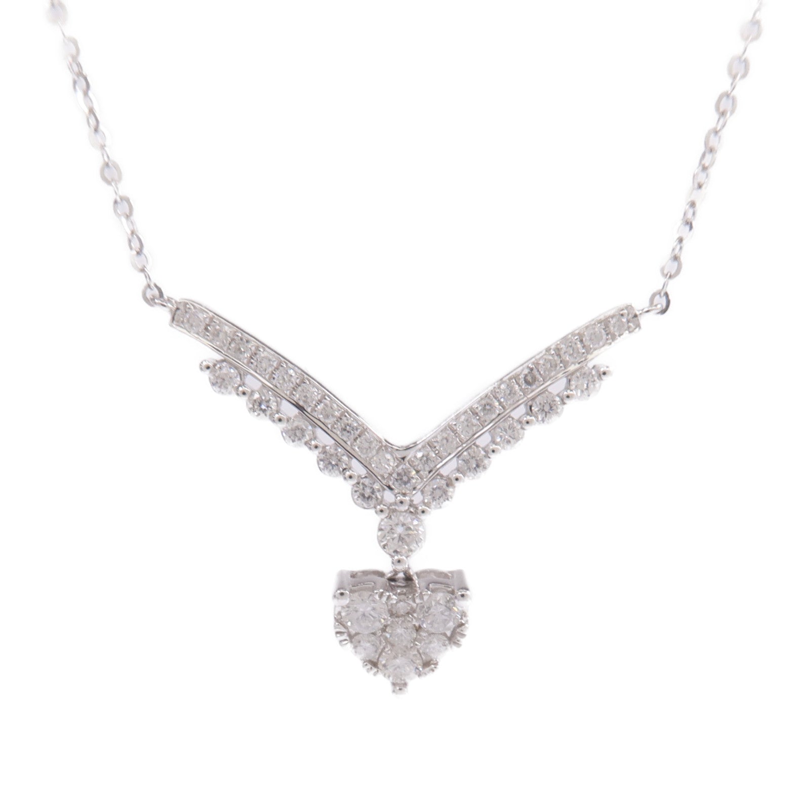 JEWELRY 18K白金Diamond Necklace鑽石項鍊