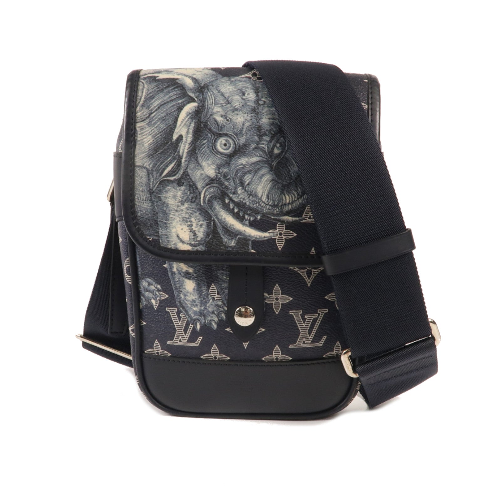 LOUIS VUITTON Monogram Savannah Messenger BB銀扣肩背袋