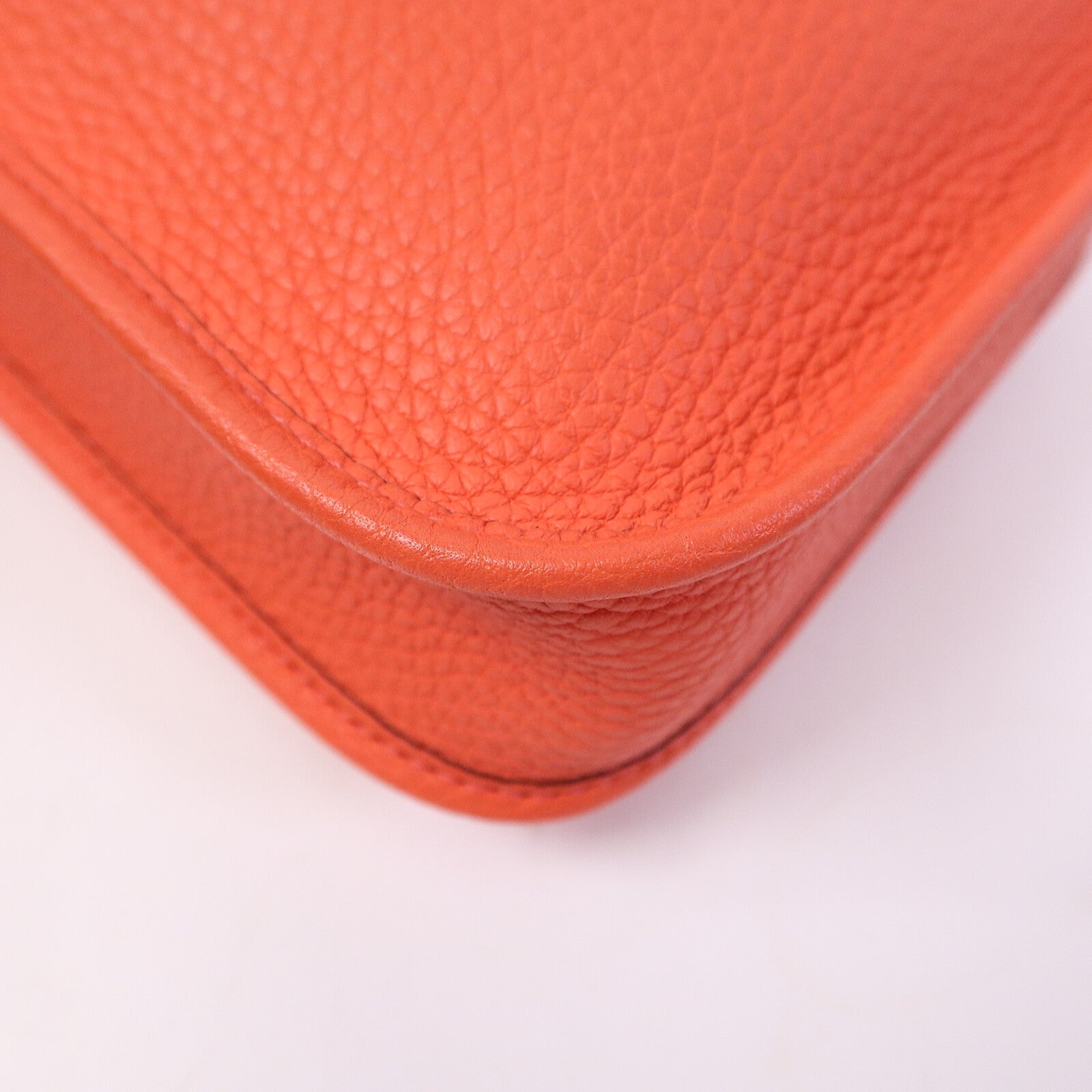 HERMES Clemence皮革Evelyne TPM肩背袋Rose Texas