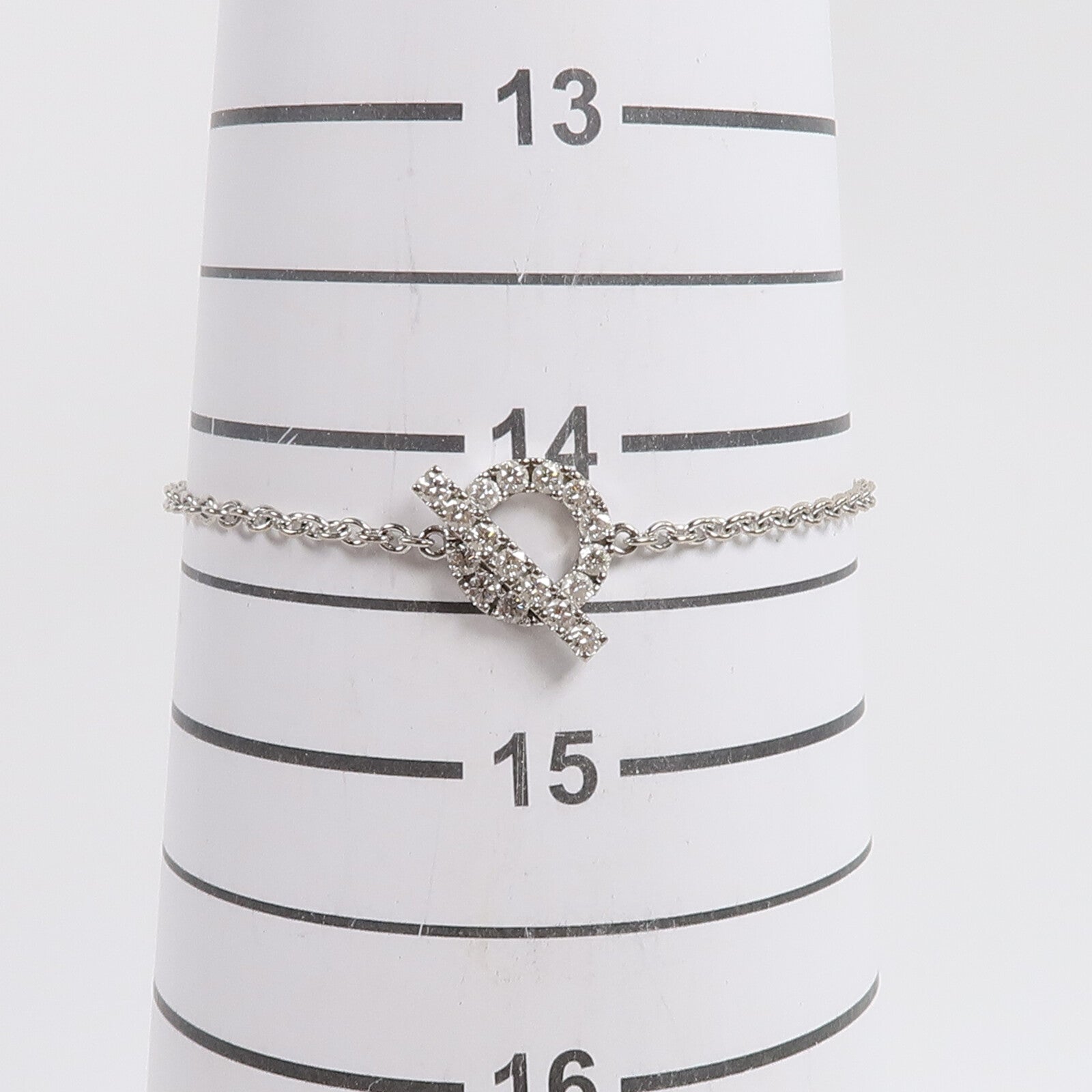 HERMES 18K白金Finesse Bractlet手鏈