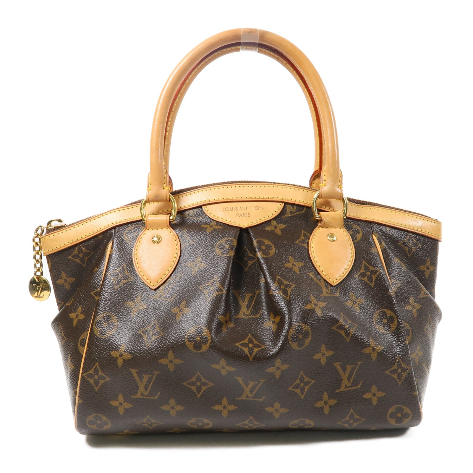 LOUIS VUITTON 【激減優惠】Monogram Tivoli PM金扣手挽袋啡色