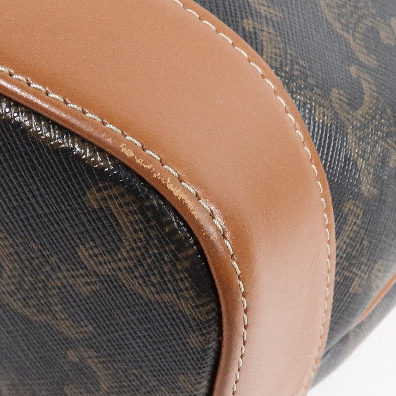 CELINE 塗層帆布Triomphe Small Bucket Bag肩背袋