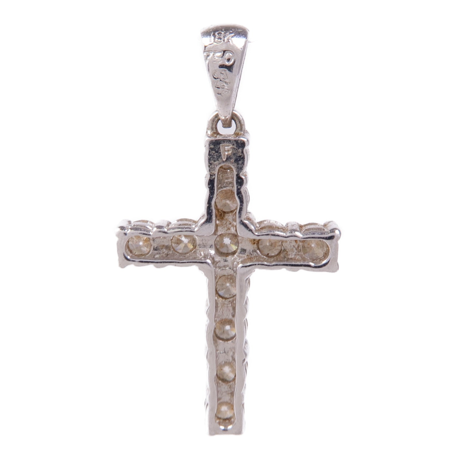 JEWELRY Diamond Pendant Top 18K White Gold