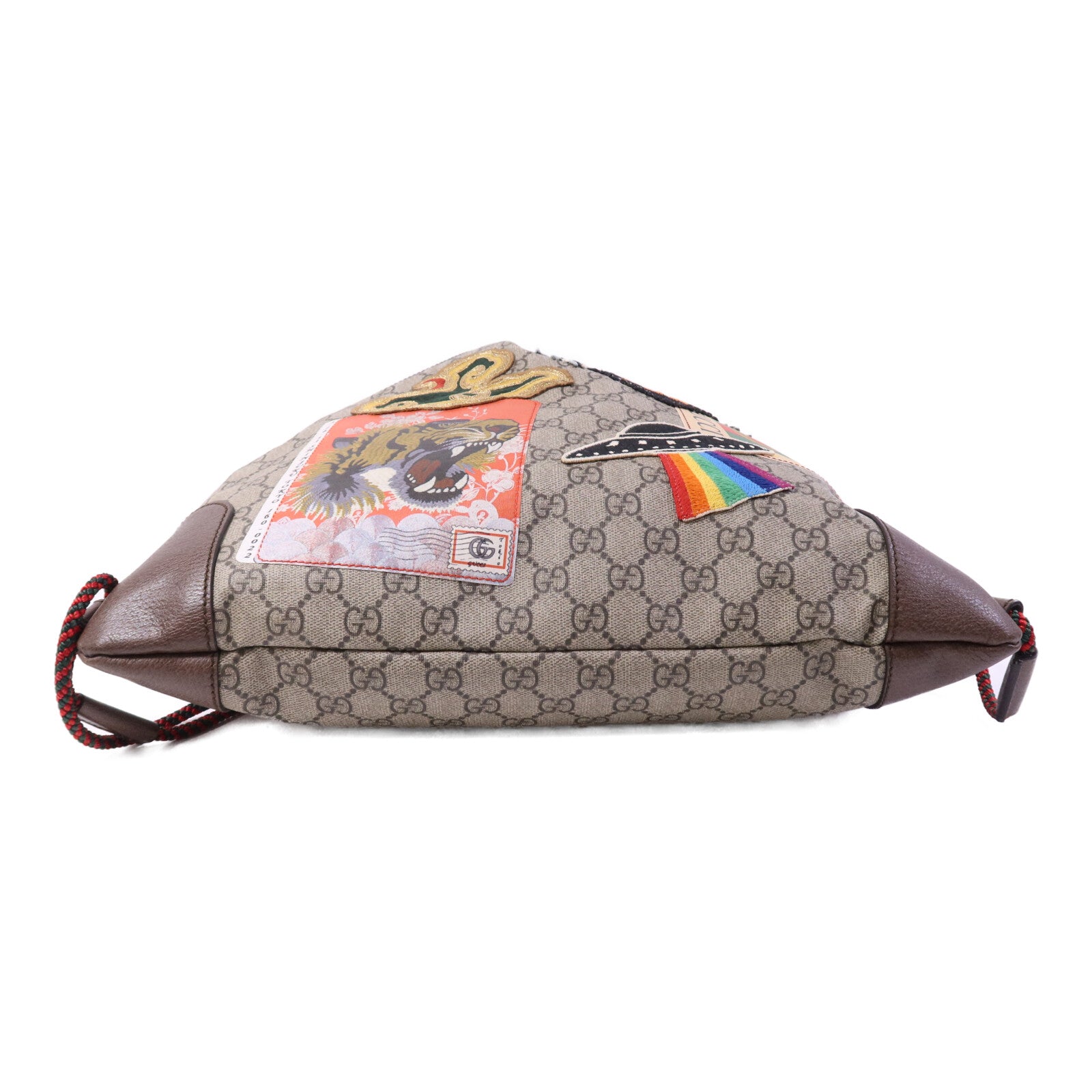 GUCCI 塗層帆布Supreme Courier Backpack金扣背包