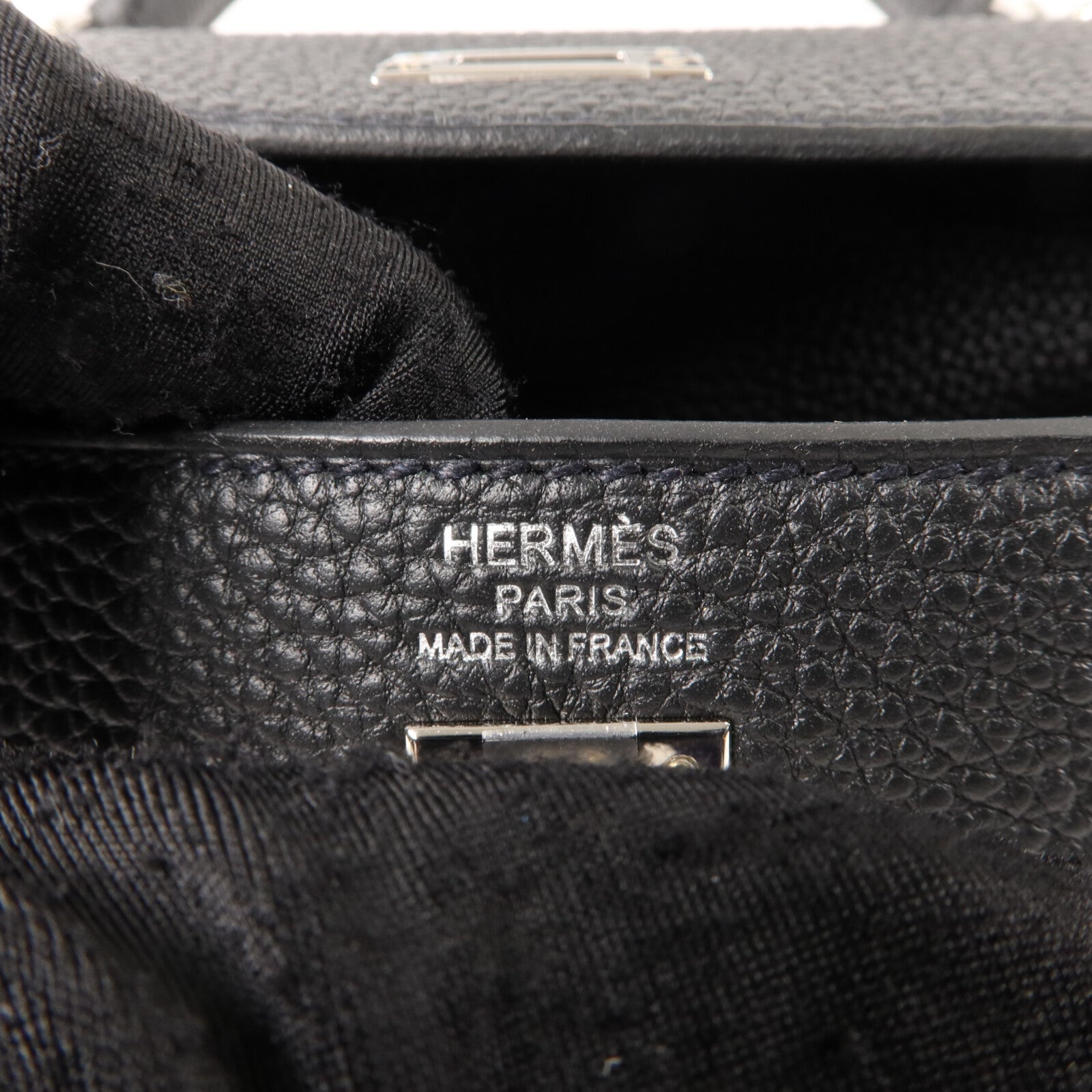 HERMES Togo皮革Kelly 25手挽肩背兩用袋Noir