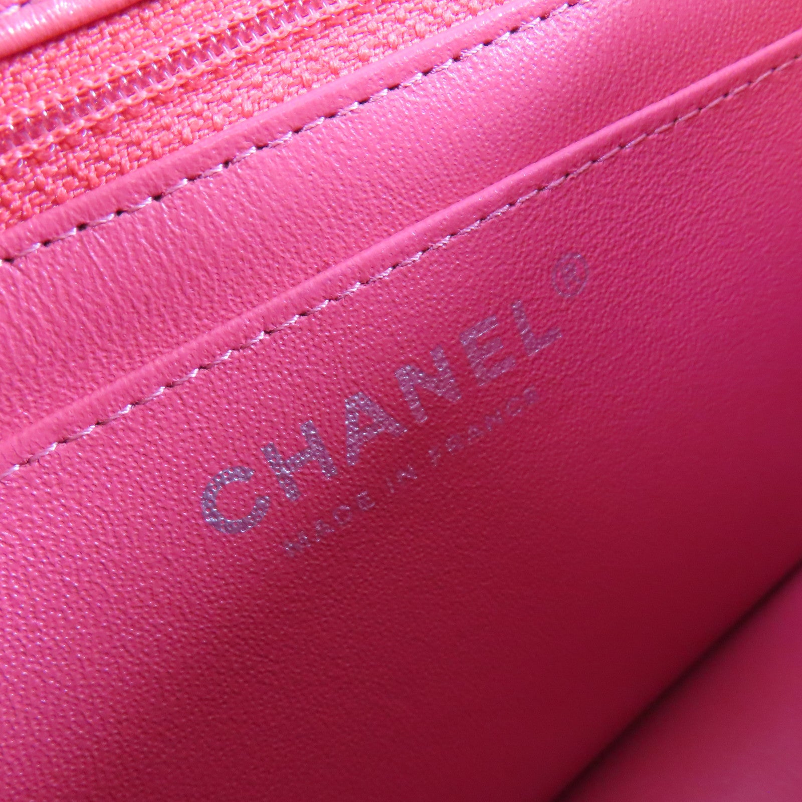 CHANEL CC SHW Mini Classic 17 Chain Shoulder Bag Lambskin Leather