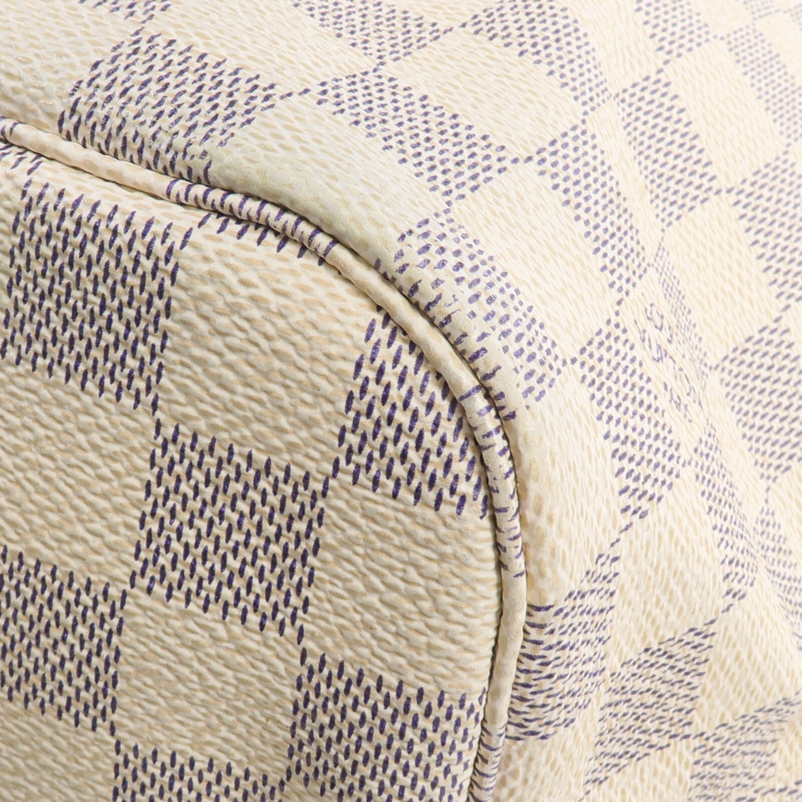 LOUIS VUITTON Damier Neverfull MM金扣手挽袋