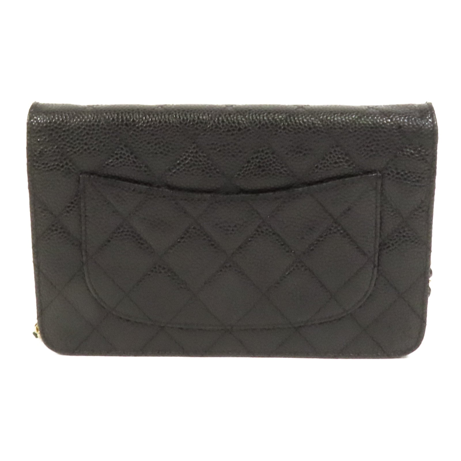 CHANEL 牛皮皮革WOC Wallet On Chain金扣鏈帶肩背袋