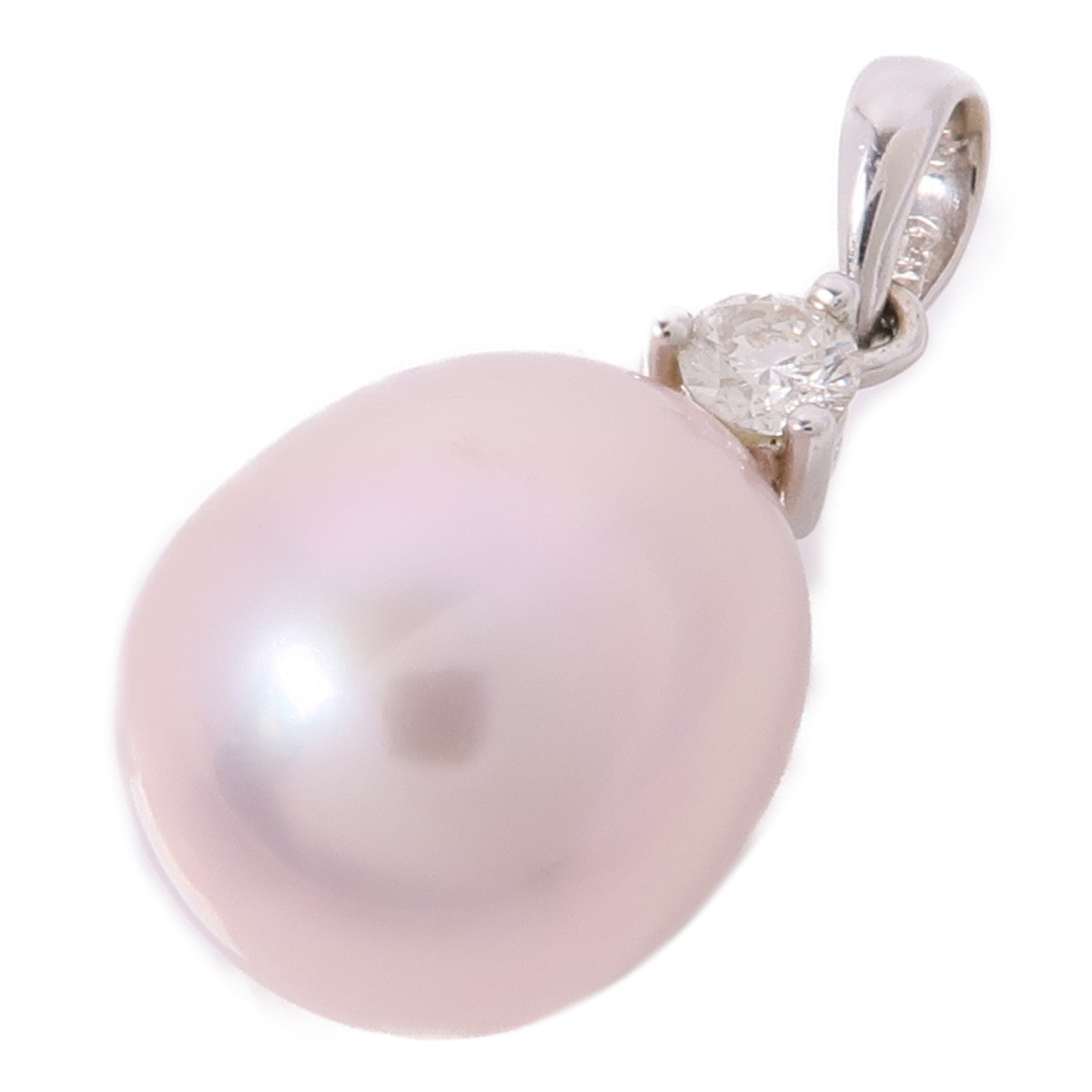 JEWELRY 18K白金Pearl Pendant Top珍珠吊墜