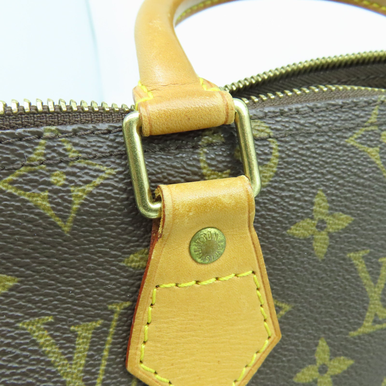 LOUIS VUITTON Monogram Speedy 25金扣手挽袋啡色
