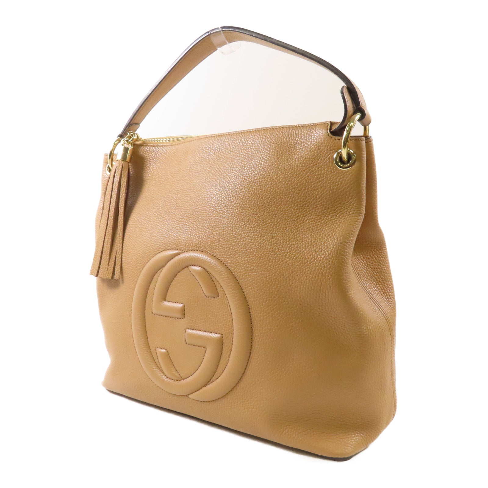 GUCCI 牛皮皮革Soho Interlocking G金扣手挽肩背兩用袋