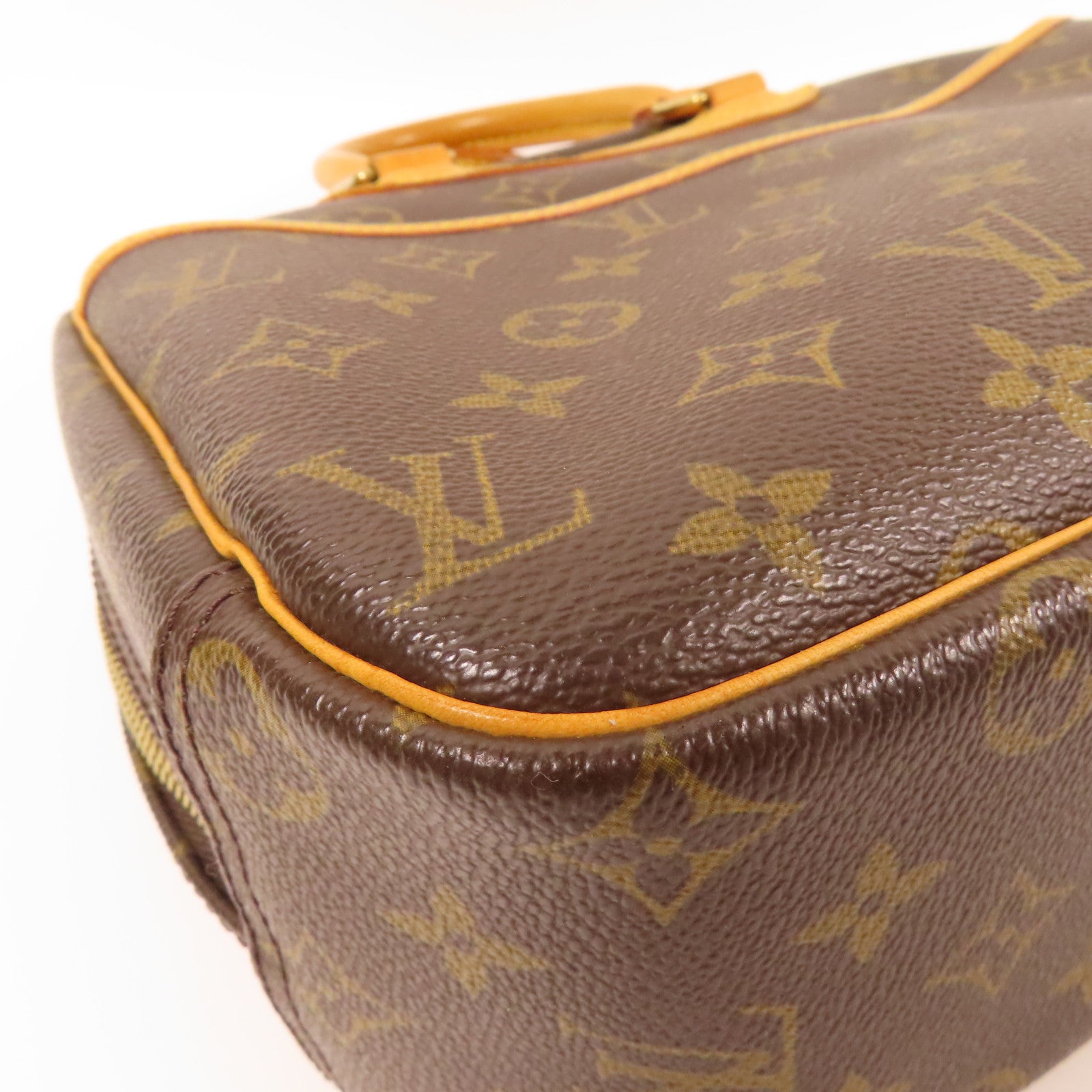 LOUIS VUITTON LV GHW Trouville Hand Bag M42228 Monogram Brown