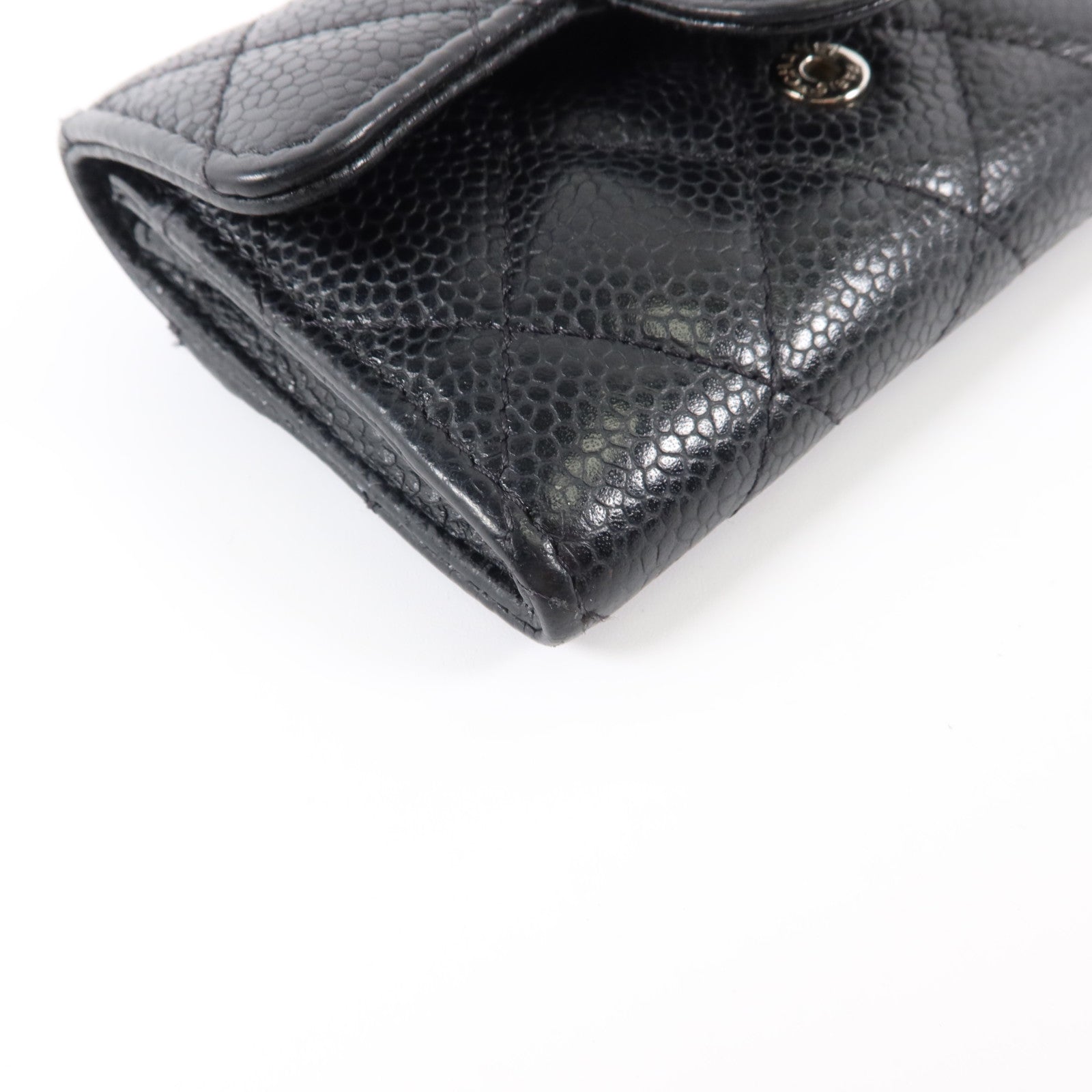CHANEL 牛皮皮革Classic Flap Card Holder銀扣卡片套