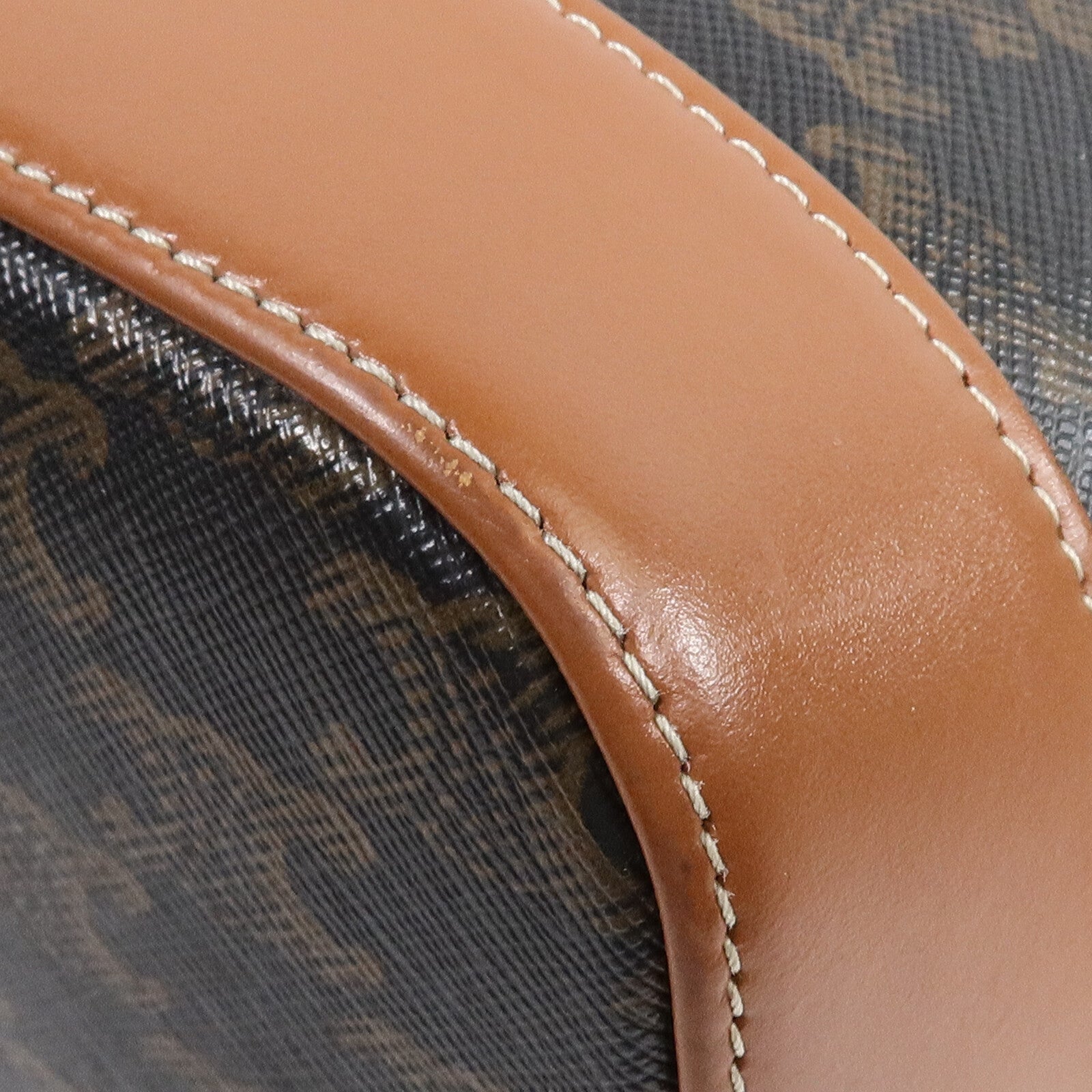 CELINE 塗層帆布Triomphe Small Bucket Bag肩背袋