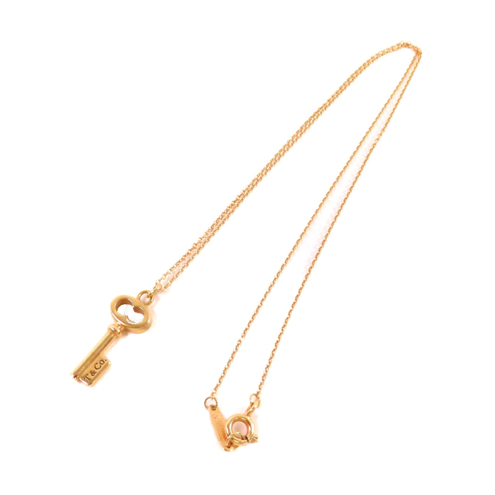 TIFFANY＆CO 【激減優惠】K18玫瑰金Key Necklace項鏈