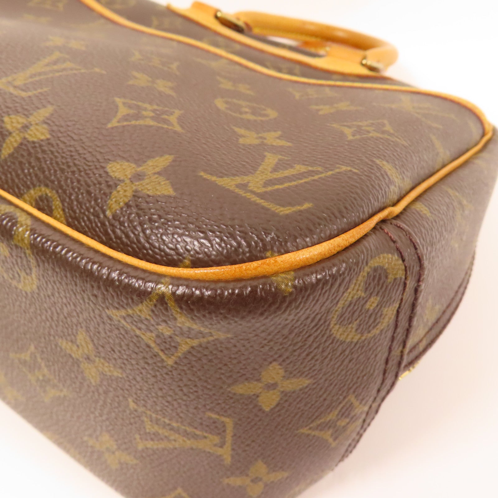 LOUIS VUITTON LV GHW Trouville Hand Bag M42228 Monogram Brown