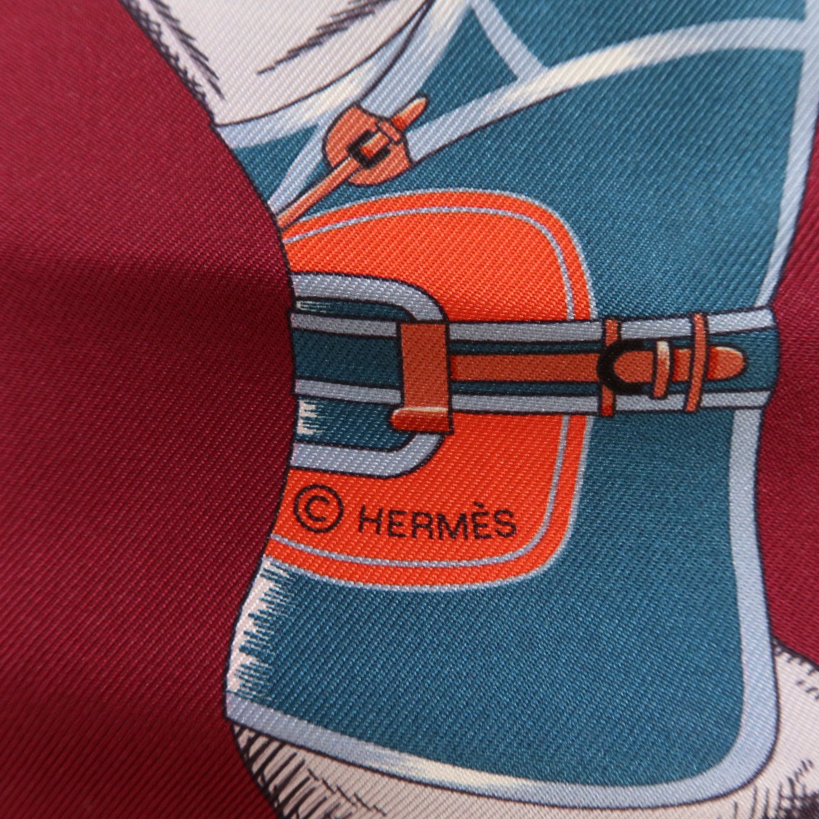 HERMES 絲質Maxi Twilly絲巾