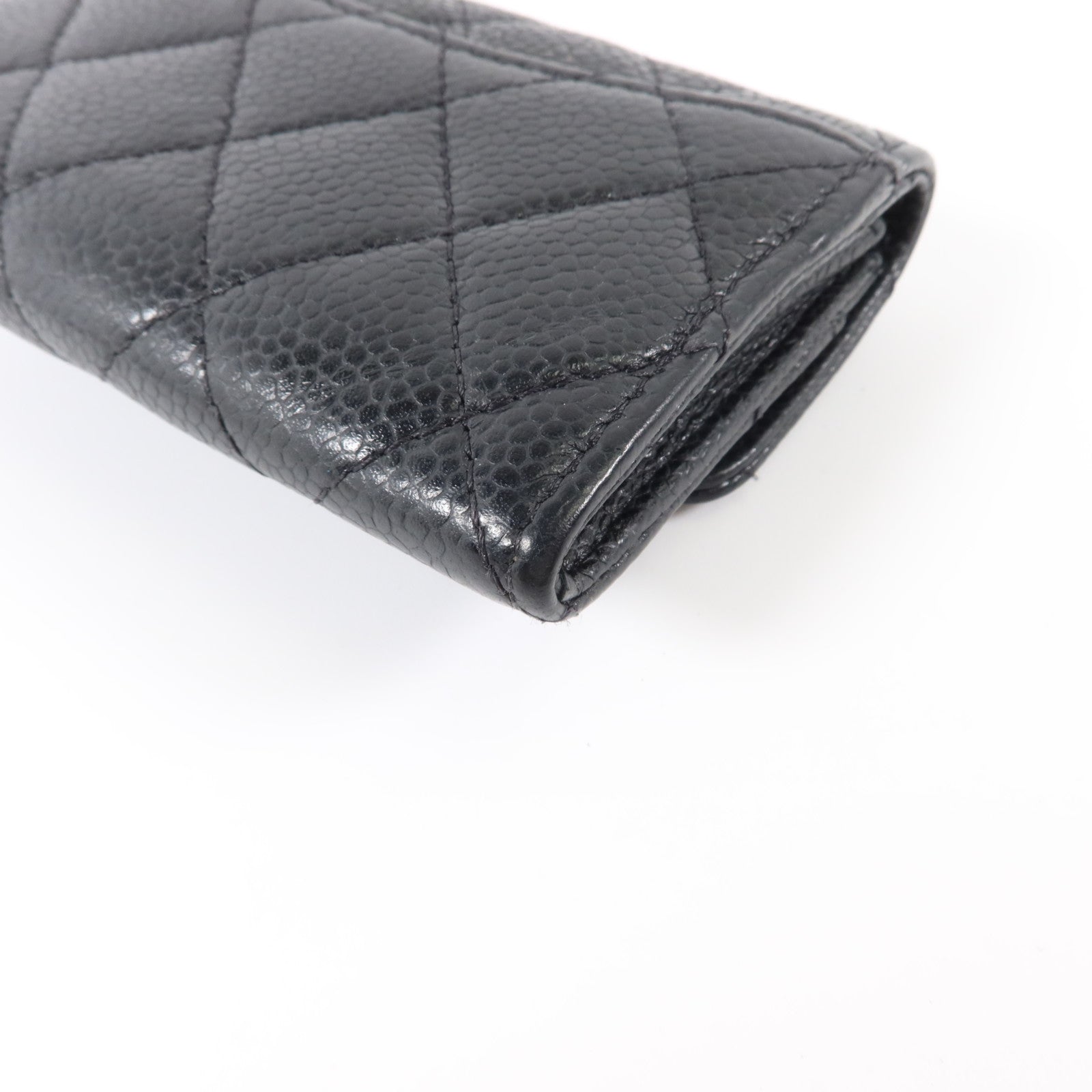 CHANEL 牛皮皮革Classic Flap Card Holder銀扣卡片套