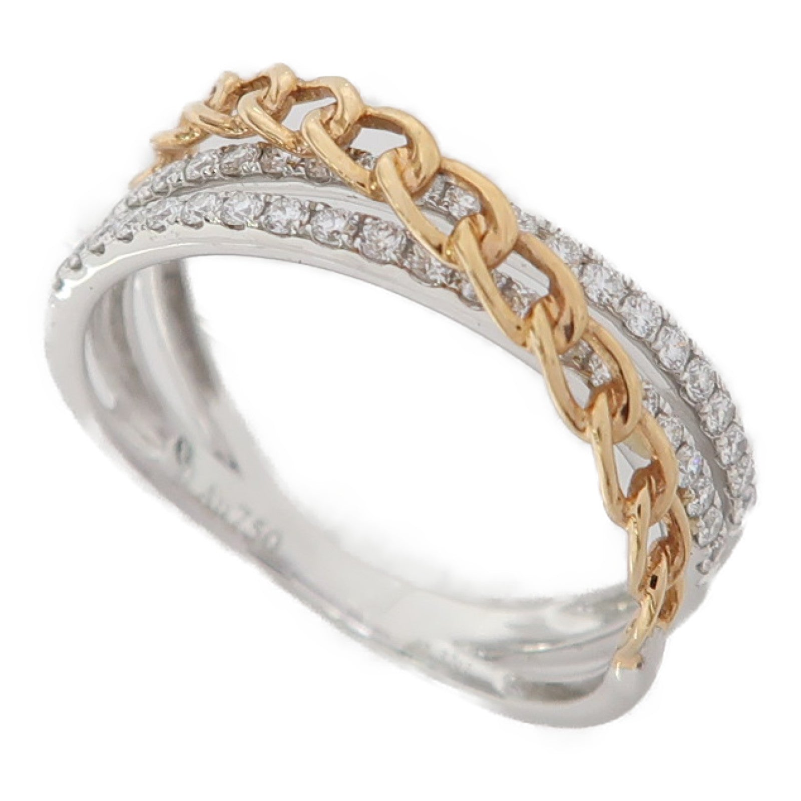 JEWELRY 18K白金Ring 0.32ct鑽石戒指US#6.75