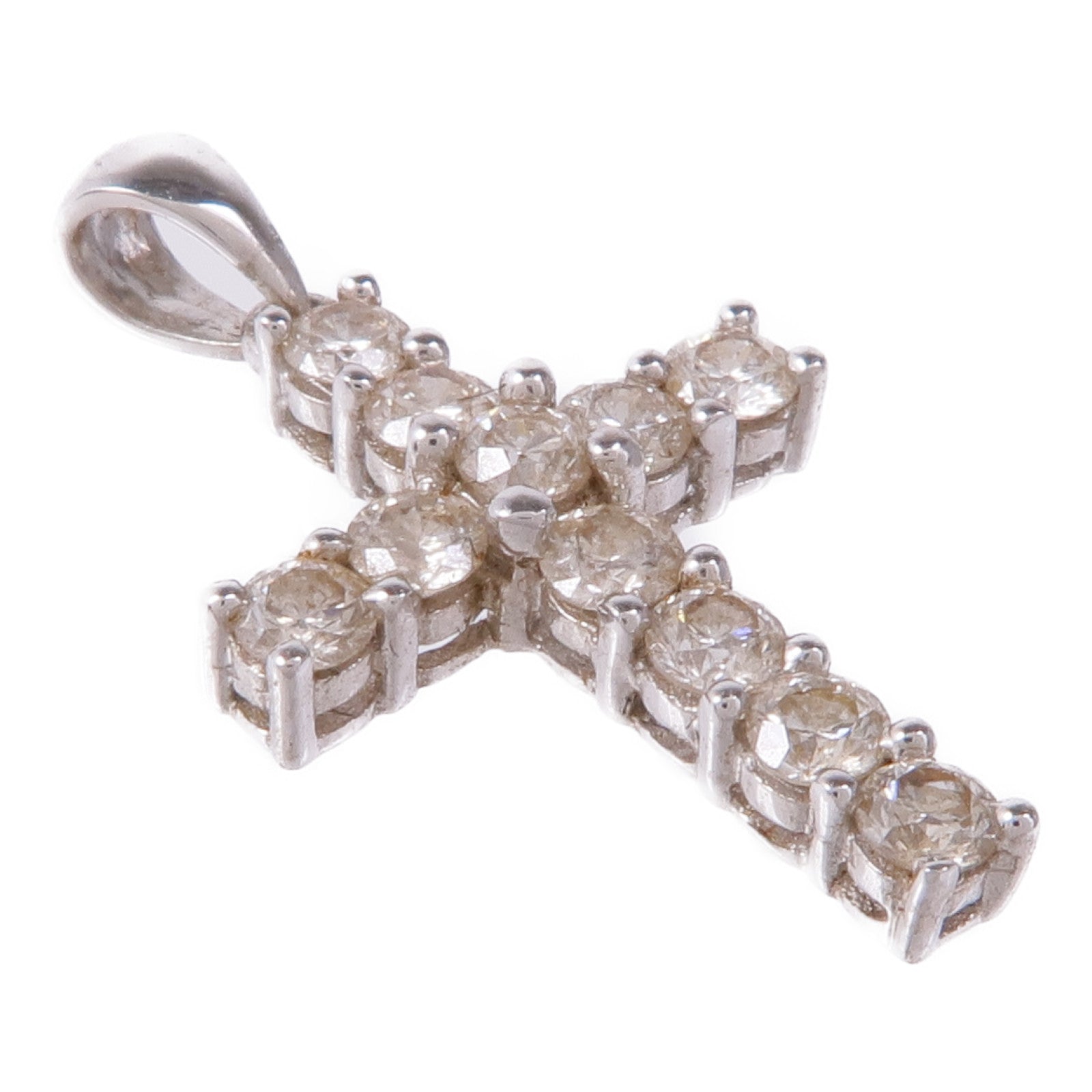 JEWELRY Diamond Pendant Top 18K White Gold