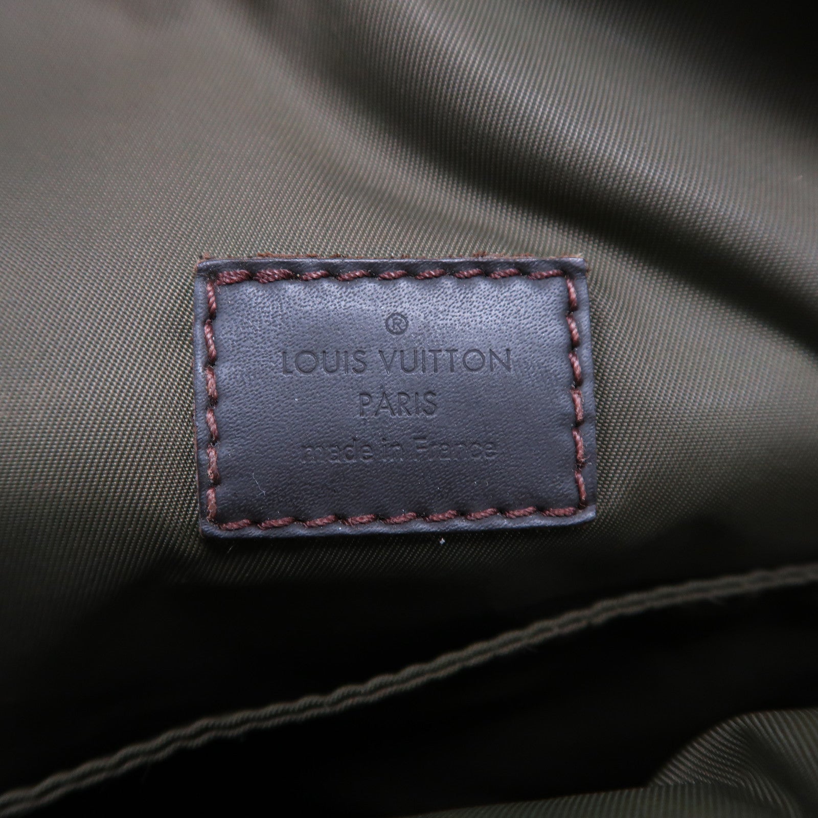 LOUIS VUITTON 帆布Citadin MM銀扣肩背袋黑色