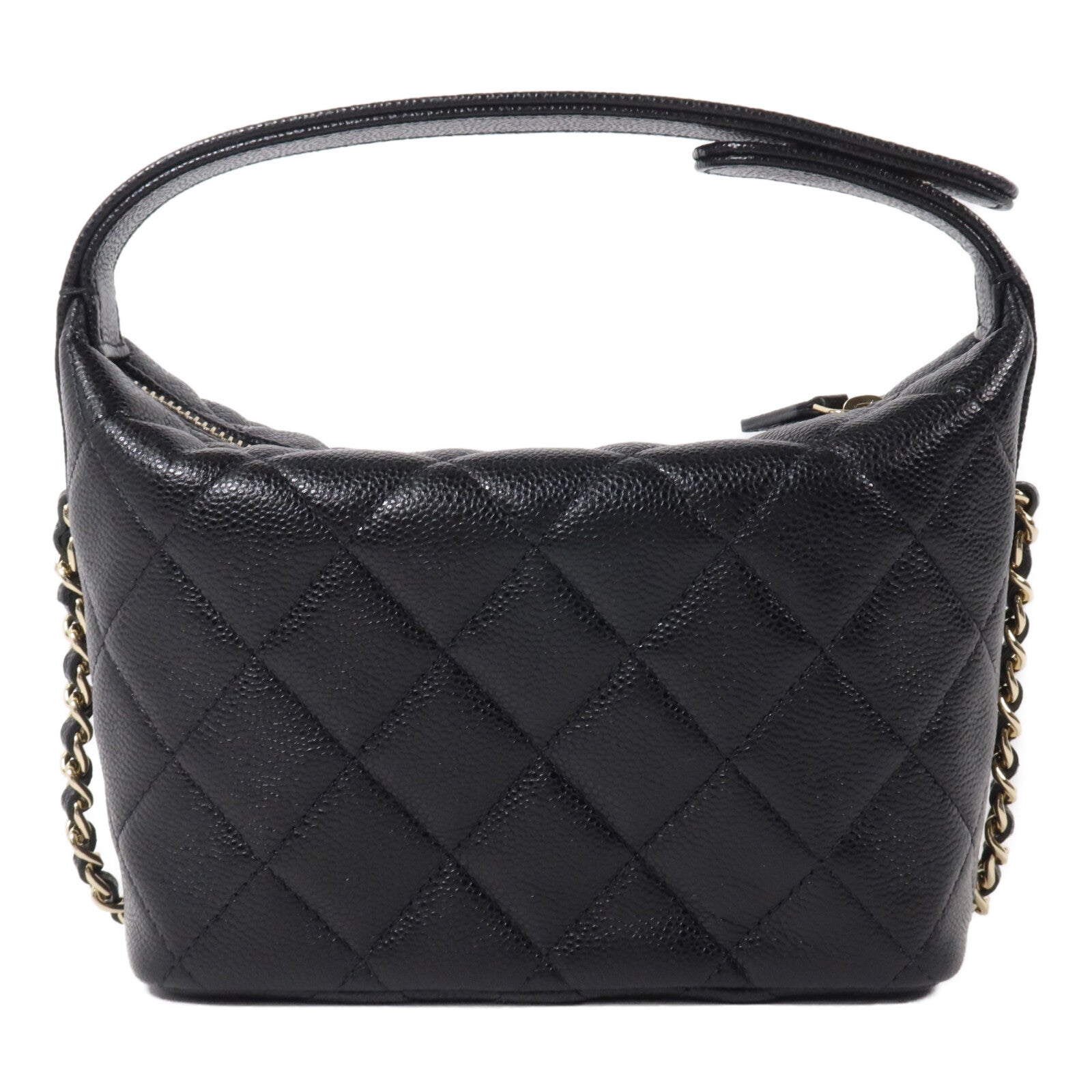 CHANEL 牛皮皮革Chain Shoulder鏈帶手挽肩背兩用袋