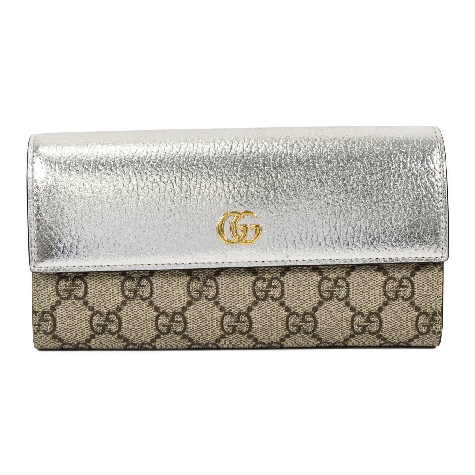 GUCCI 塗層帆布Long Wallet長錢包