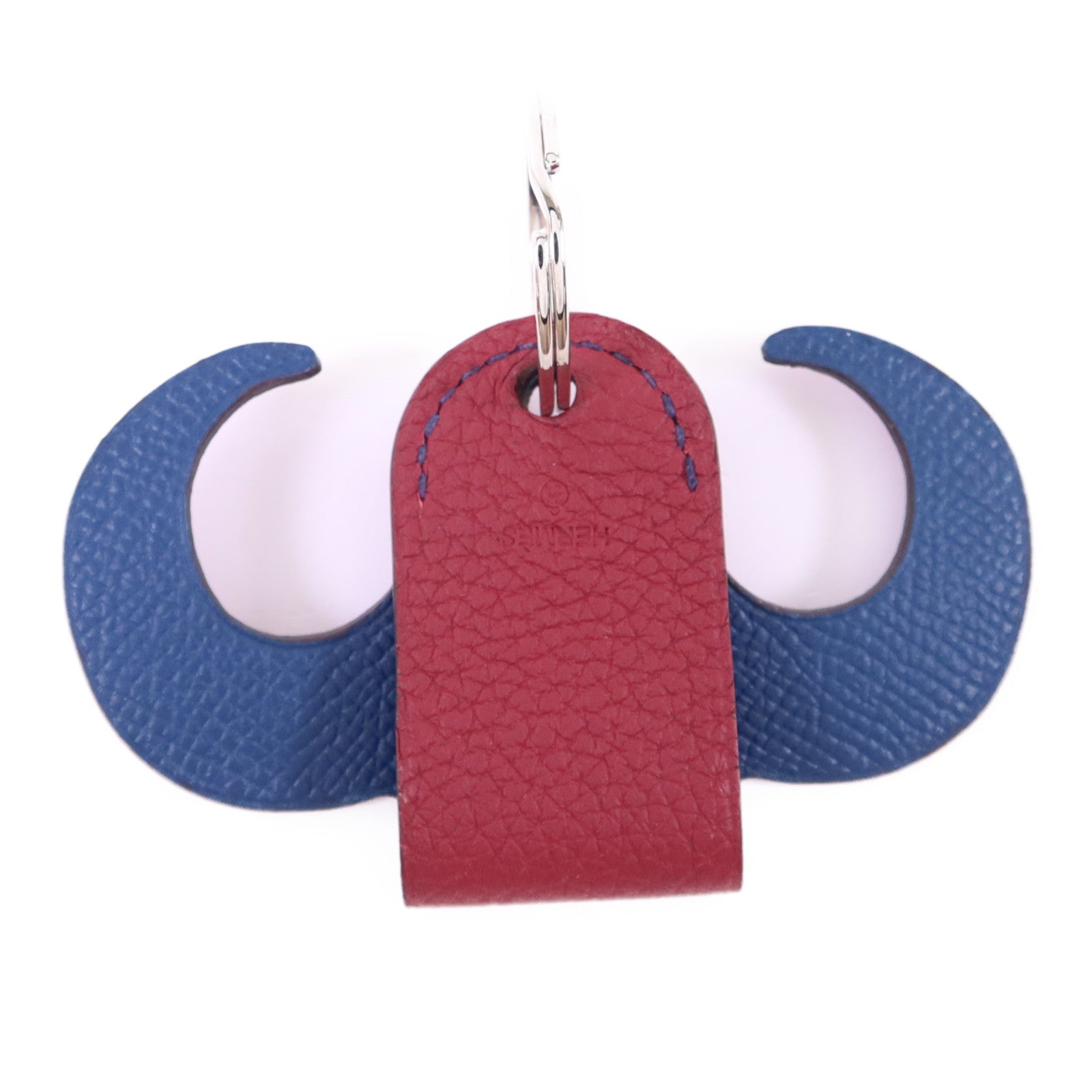 HERMES 【激減優惠】Clemence皮革/Epsom皮革Key Holder Charm銀扣鎖匙扣