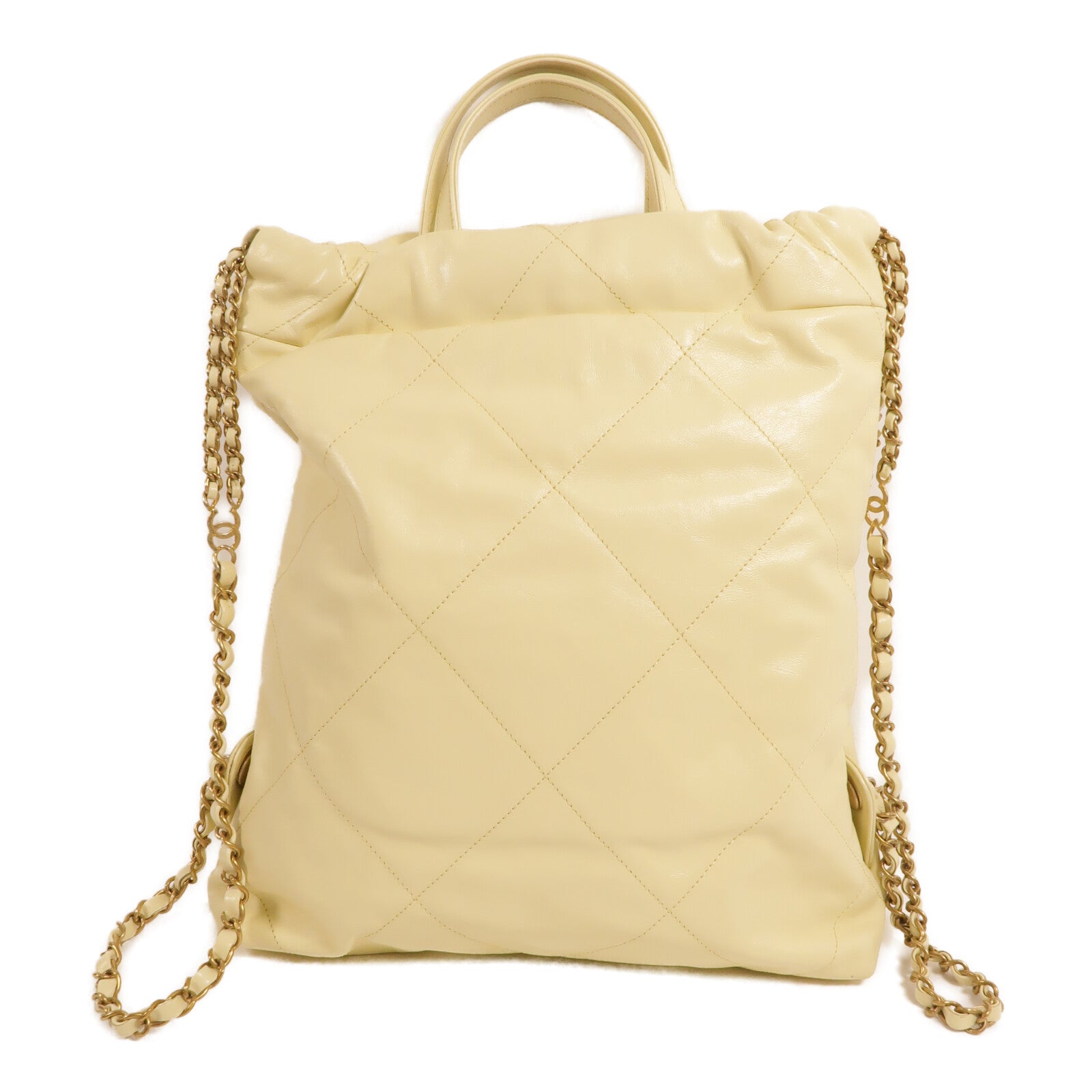 CHANEL 牛皮皮革Chanel 22 Backpack鏈帶背包