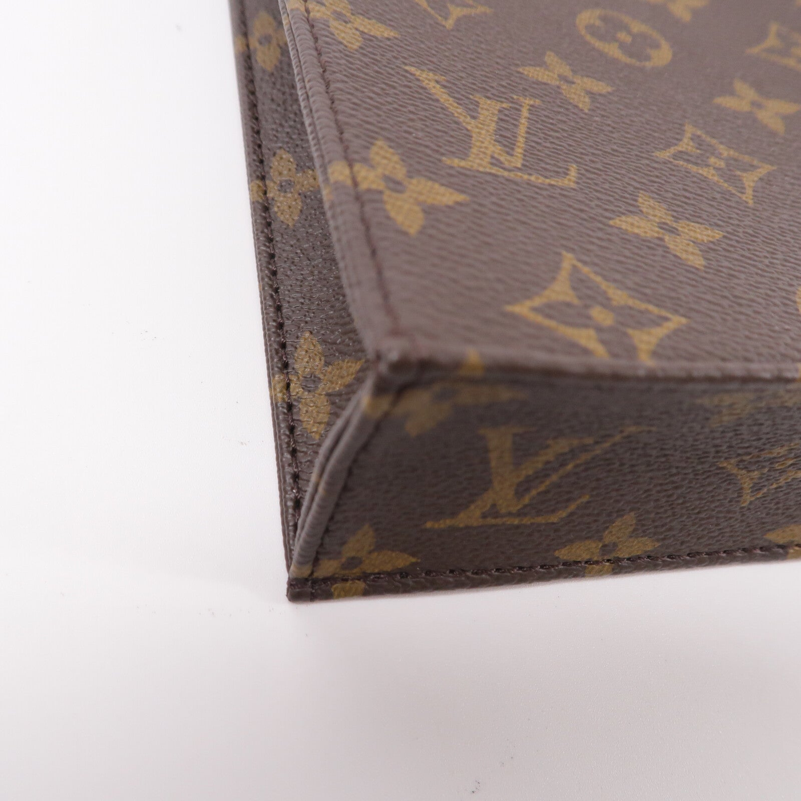 LOUIS VUITTON Monogram Petit Sac Plat手挽肩背兩用袋