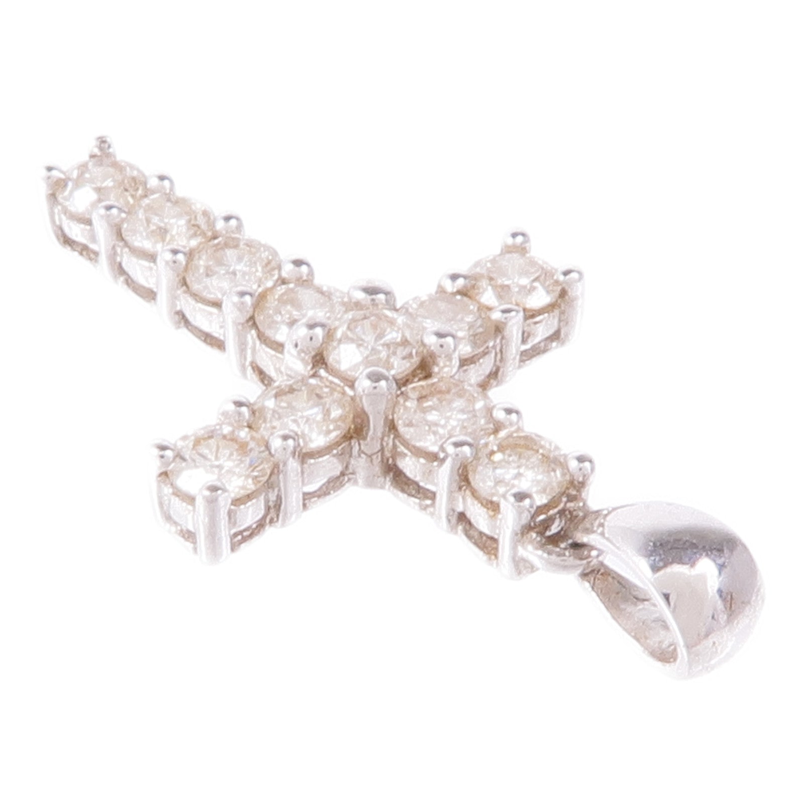 JEWELRY Diamond Pendant Top 18K White Gold