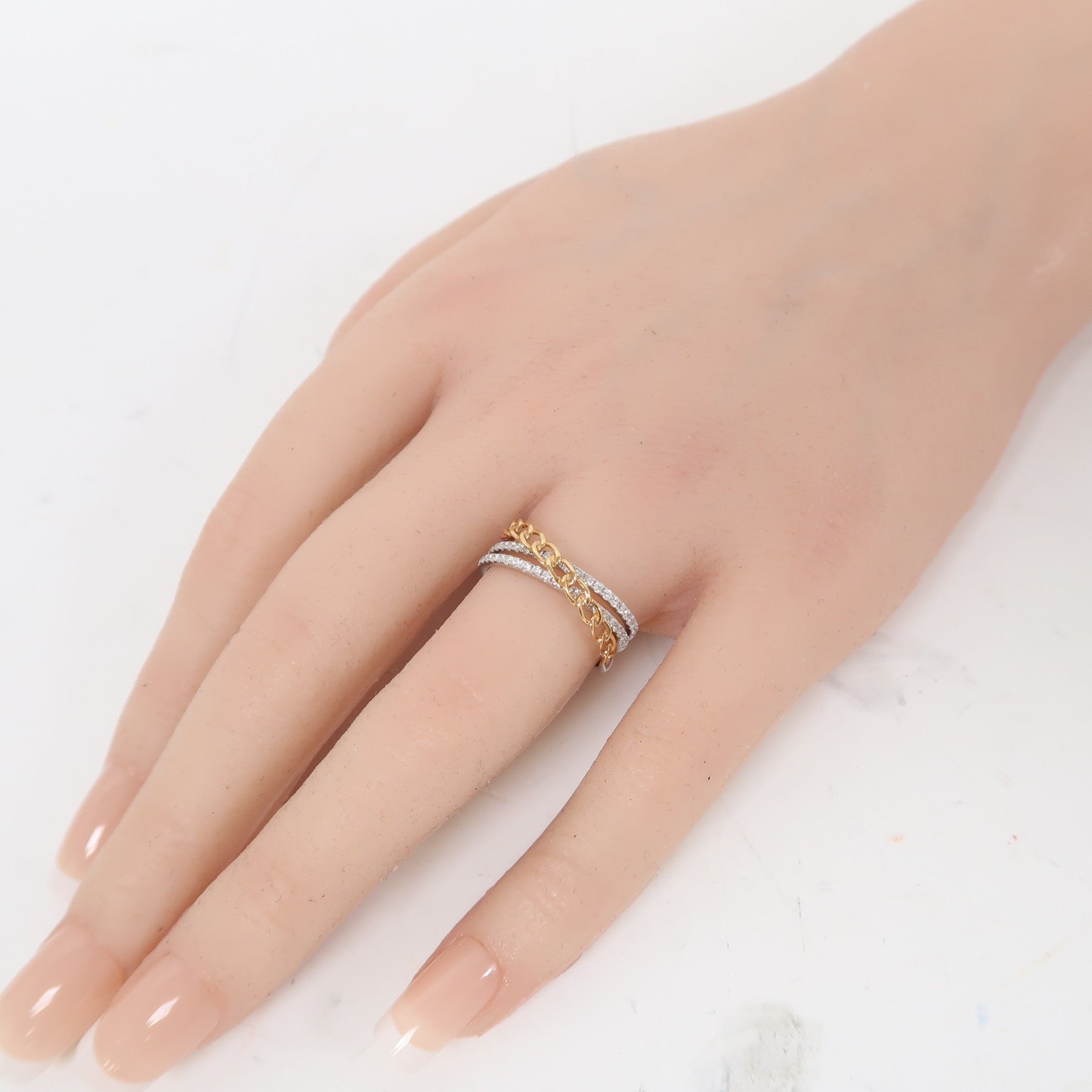 JEWELRY 18K白金Ring 0.32ct鑽石戒指US#6.75